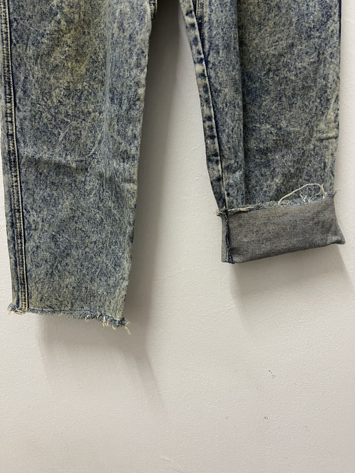Japanese Brand × Vintage Japanese Baggy Blue Wash Distressed Denim Jean Size US 30 / EU 46 - 8 Thumbnail