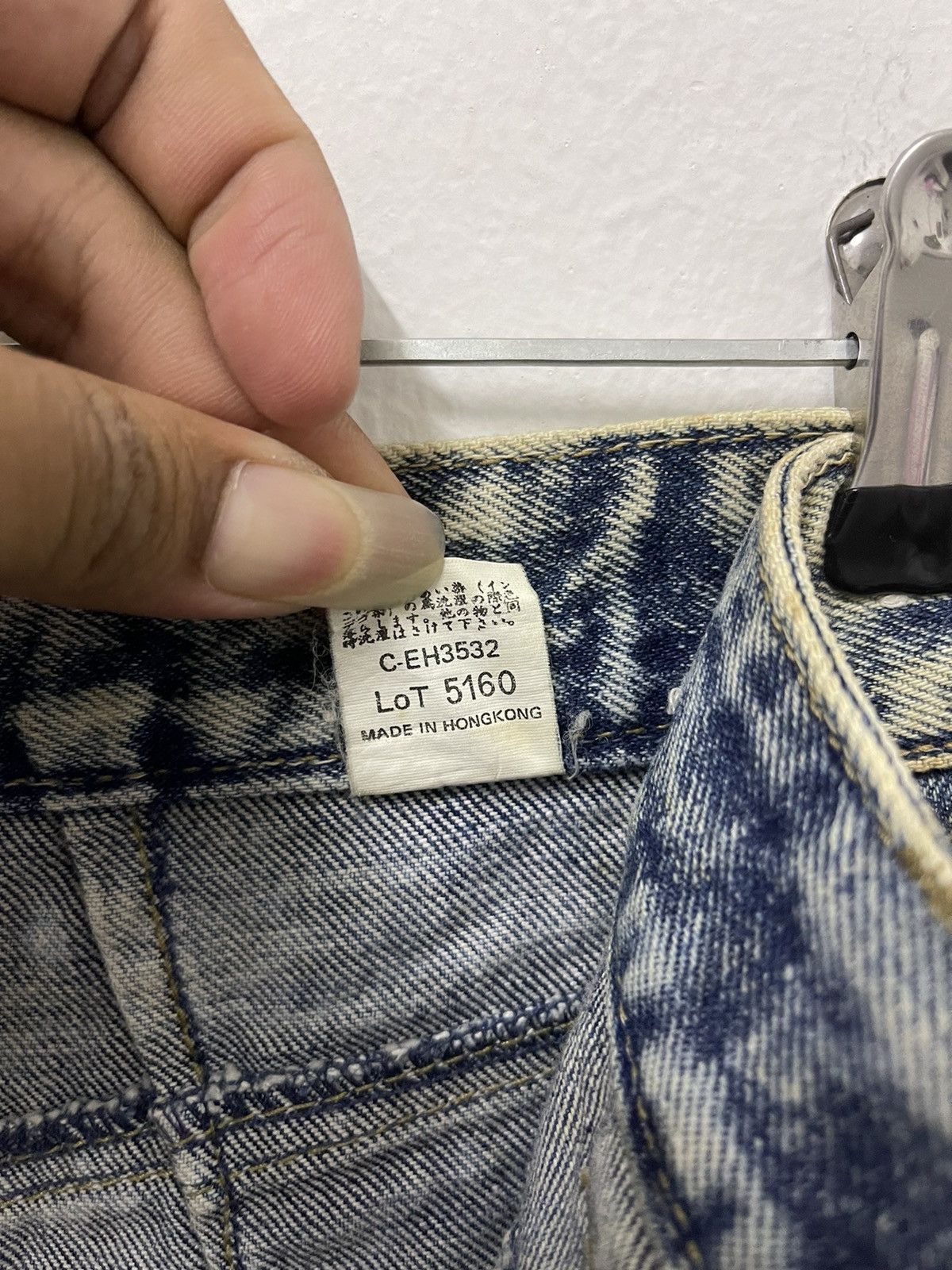 Japanese Brand × Vintage Japanese Baggy Blue Wash Distressed Denim Jean Size US 30 / EU 46 - 20 Thumbnail
