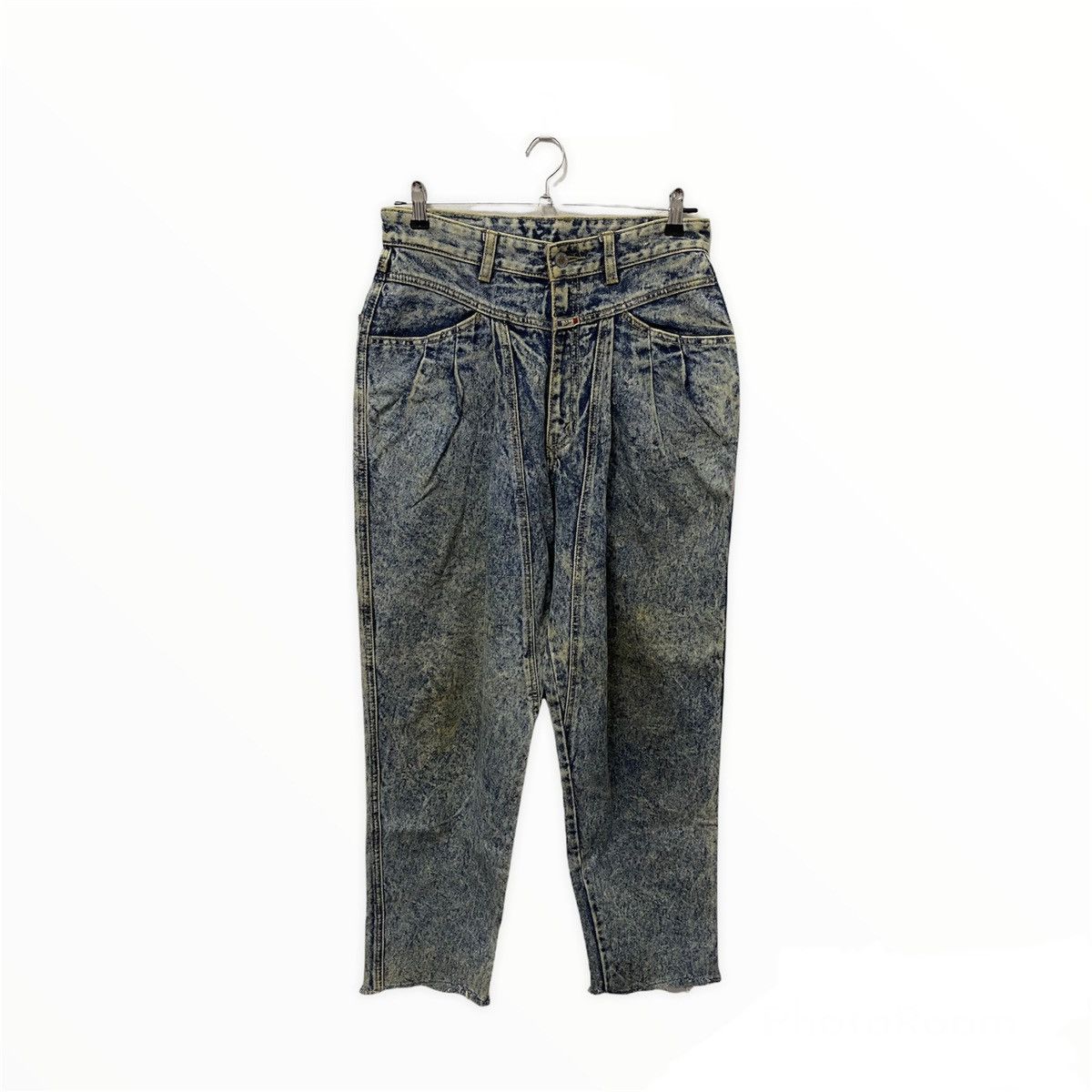 Japanese Brand × Vintage Japanese Baggy Blue Wash Distressed Denim Jean Size US 30 / EU 46 - 1 Thumbnail