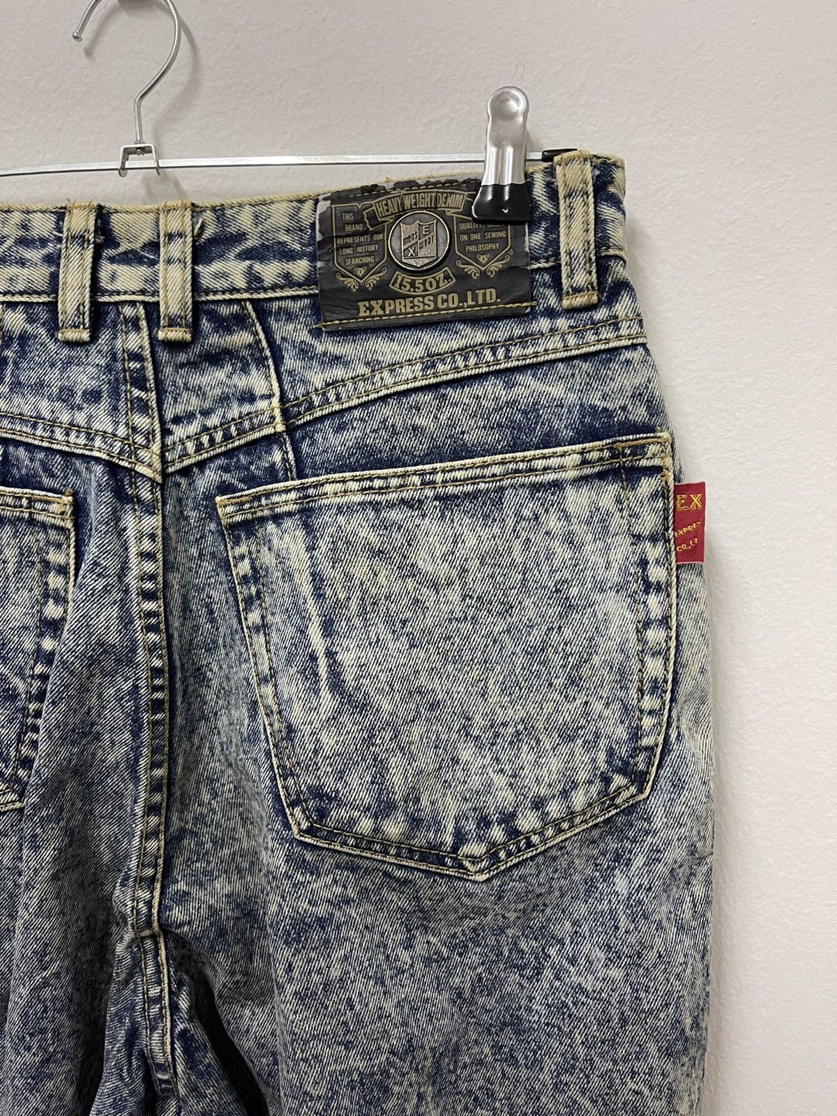 Japanese Brand × Vintage Japanese Baggy Blue Wash Distressed Denim Jean Size US 30 / EU 46 - 15 Thumbnail