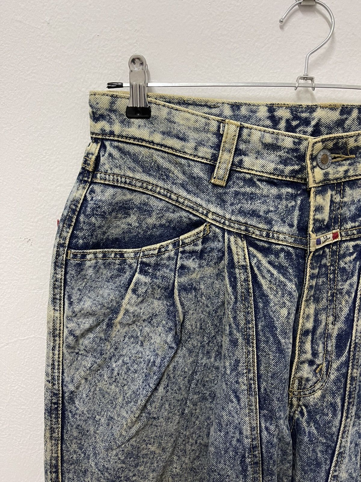 Japanese Brand × Vintage Japanese Baggy Blue Wash Distressed Denim Jean Size US 30 / EU 46 - 4 Thumbnail
