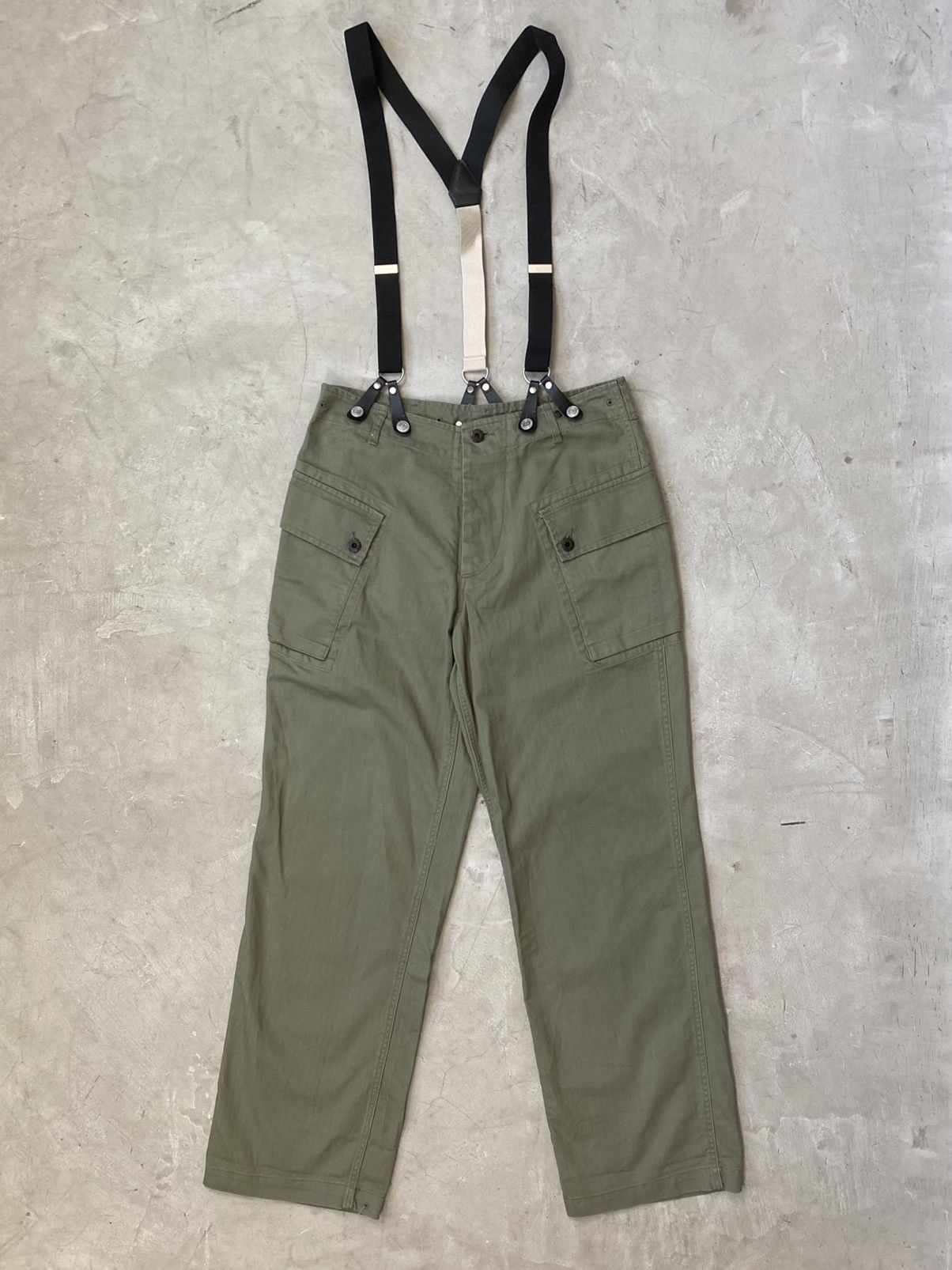 Mark McNairy Mark McNairy Herringbone Suspended Work Trousers Size US 34 / EU 50 - 1 Thumbnail