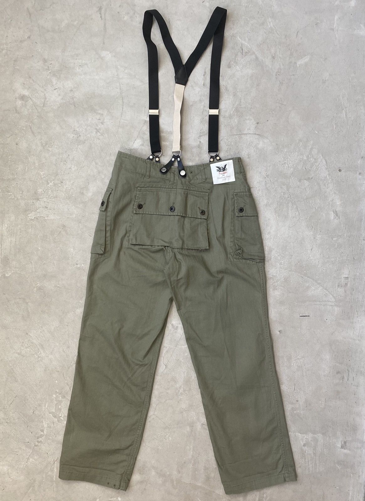 Mark McNairy Mark McNairy Herringbone Suspended Work Trousers Size US 34 / EU 50 - 10 Thumbnail