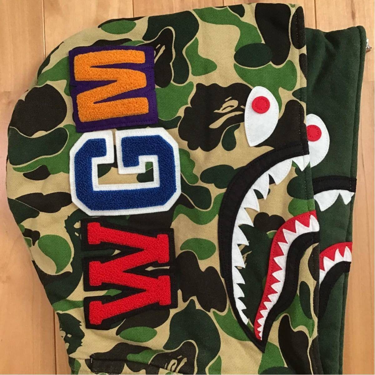 Bape BAPE Double shark full zip hoodie ABC camo green ape Size US M / EU 48-50 / 2 - 3 Thumbnail