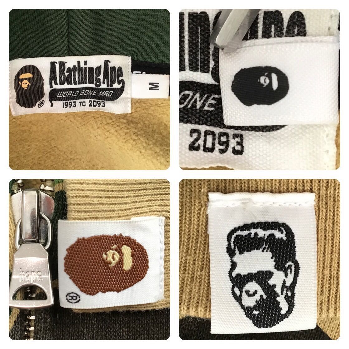 Bape BAPE Double shark full zip hoodie ABC camo green ape Size US M / EU 48-50 / 2 - 7 Thumbnail