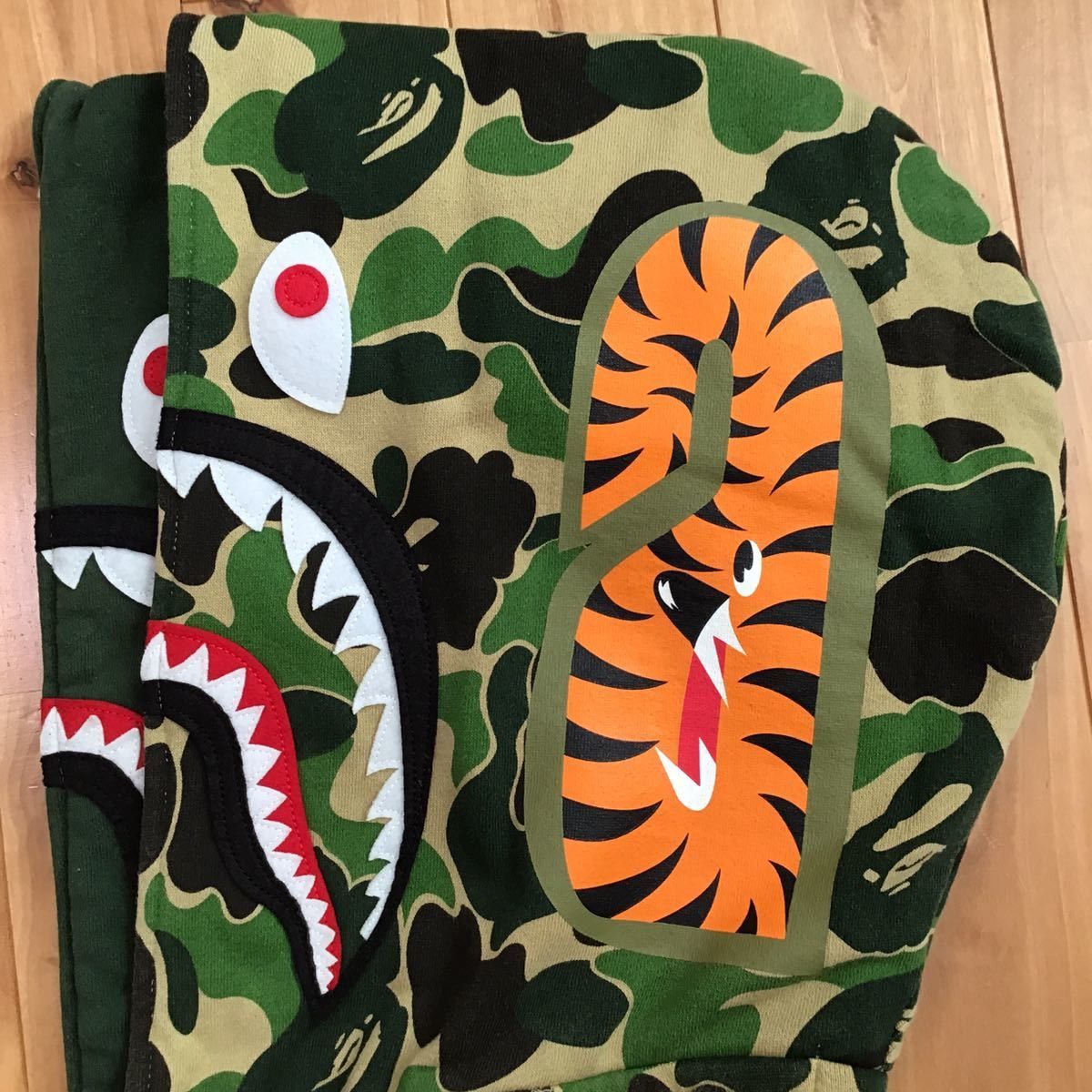 Bape BAPE Double shark full zip hoodie ABC camo green ape Size US M / EU 48-50 / 2 - 4 Thumbnail