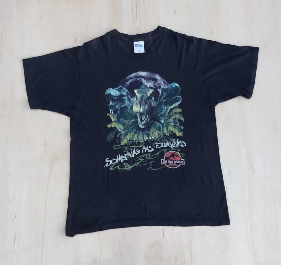 Vintage Jurassic Park 90s movie promo