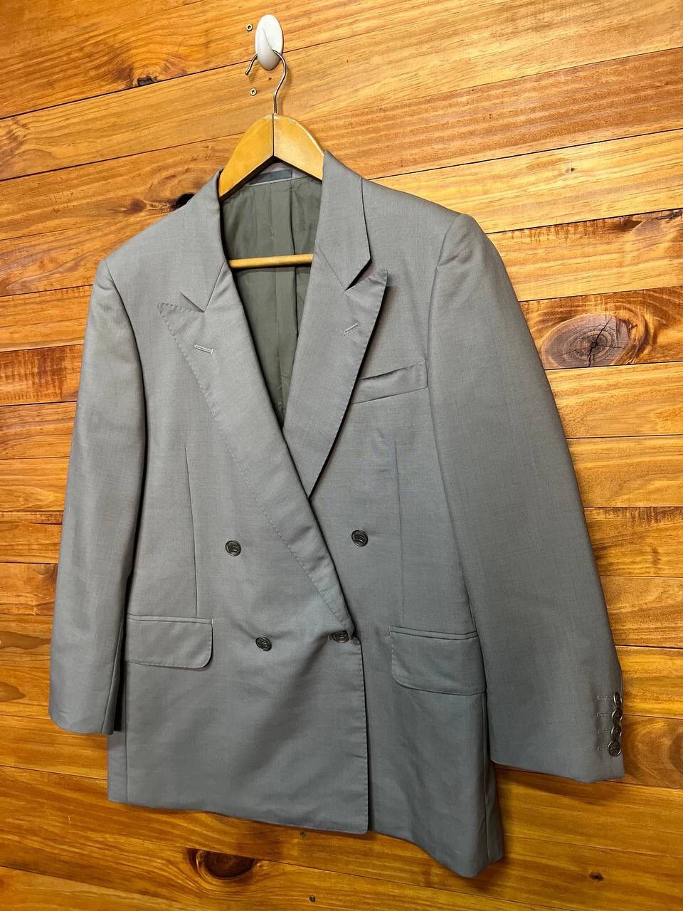 Burberry BURBERRY DOUBLE BREAST BLAZER MOHAIR&WOOL Size 38R - 3 Thumbnail