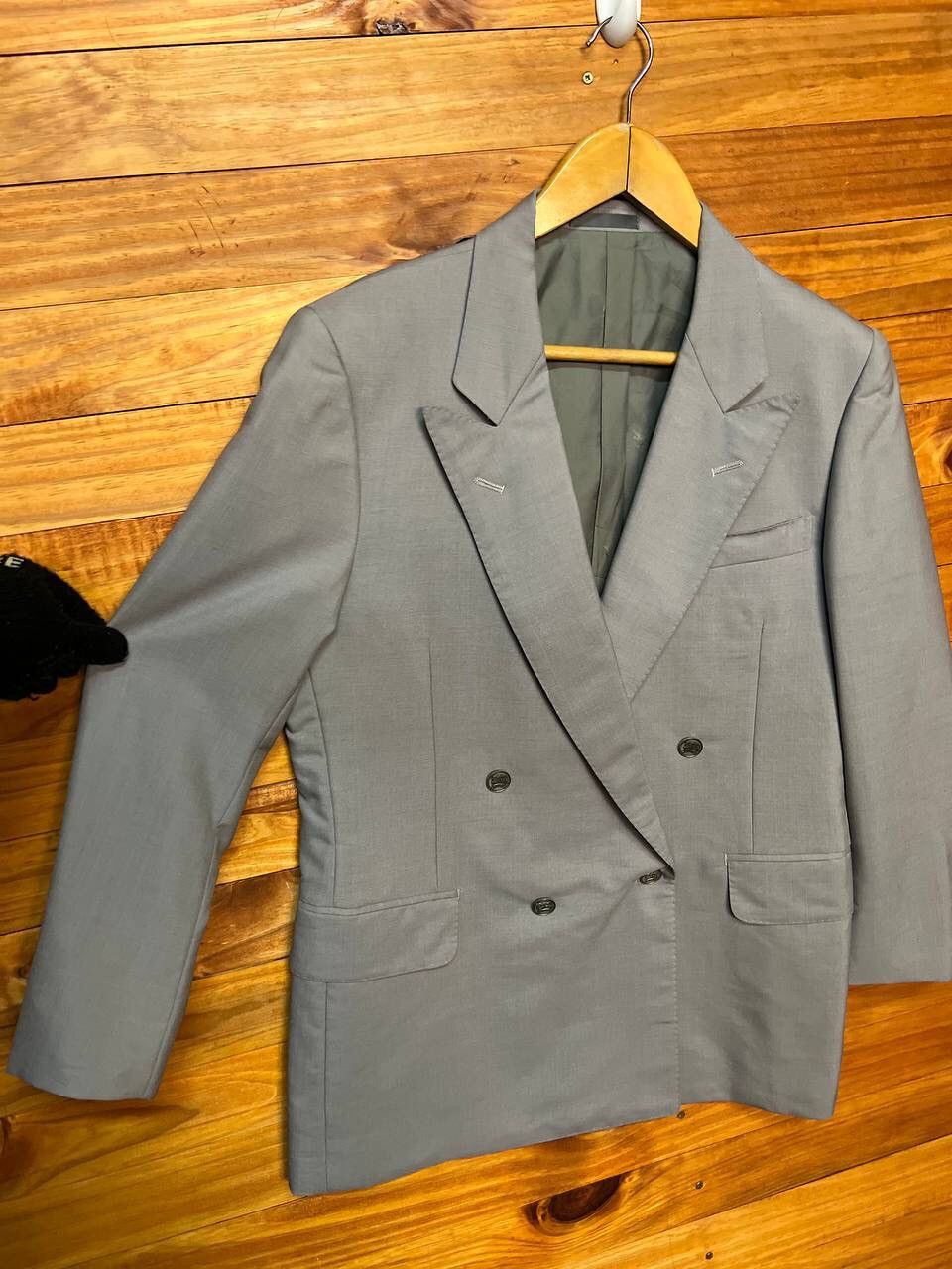 Burberry BURBERRY DOUBLE BREAST BLAZER MOHAIR&WOOL Size 38R - 4 Thumbnail