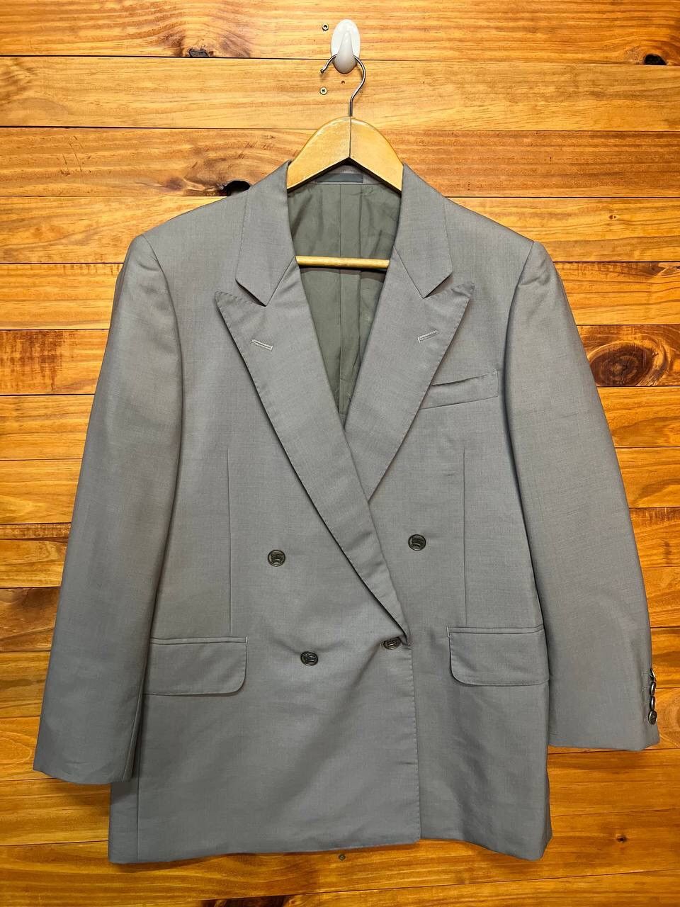 Burberry BURBERRY DOUBLE BREAST BLAZER MOHAIR&WOOL Size 38R - 1 Thumbnail