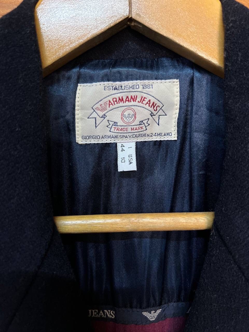Giorgio Armani ARMANI JEANS DOUBLE BREAST JACKET WOOL Size US M / EU 48-50 / 2 - 8 Thumbnail