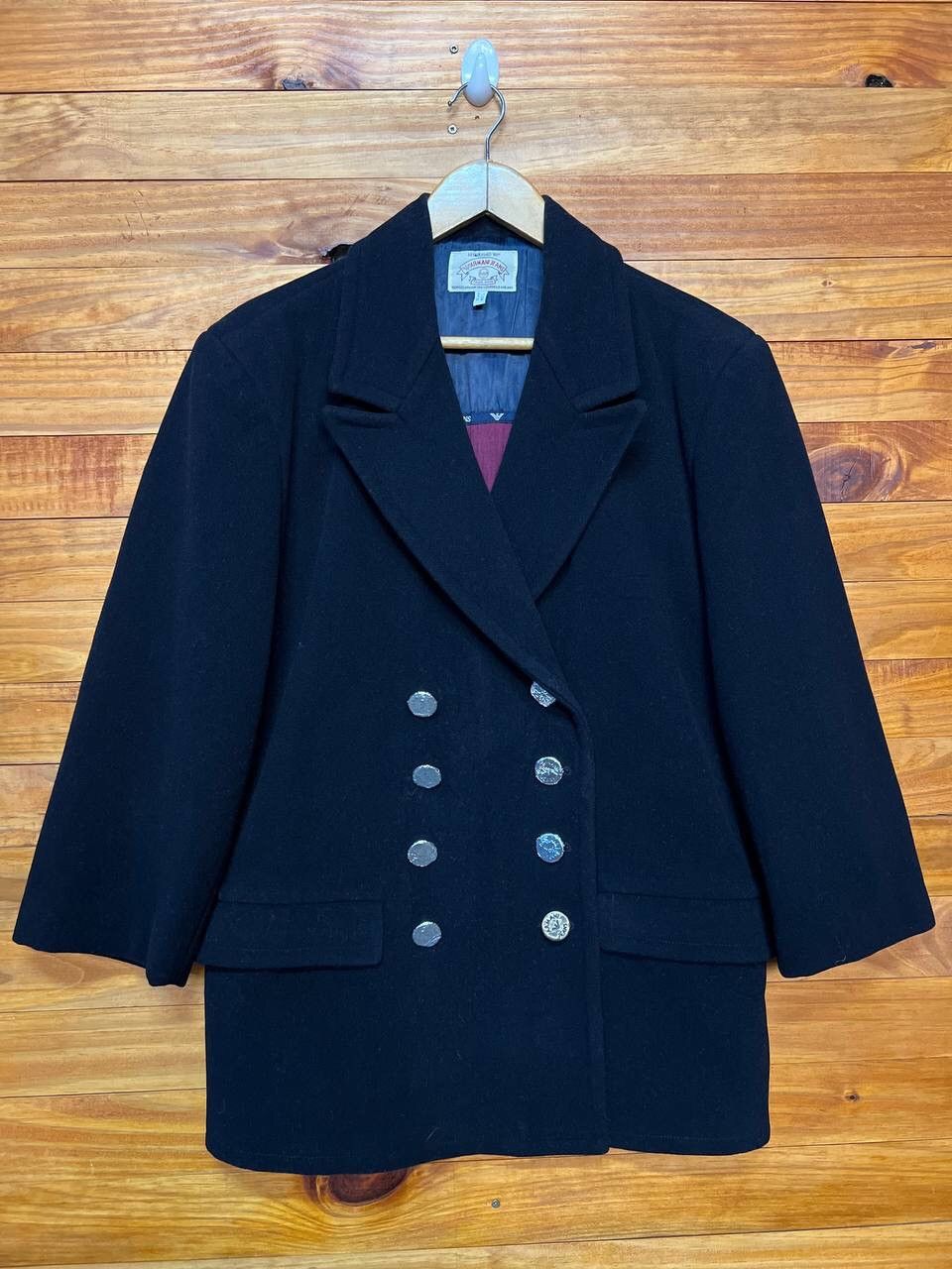 Giorgio Armani ARMANI JEANS DOUBLE BREAST JACKET WOOL Size US M / EU 48-50 / 2 - 1 Thumbnail