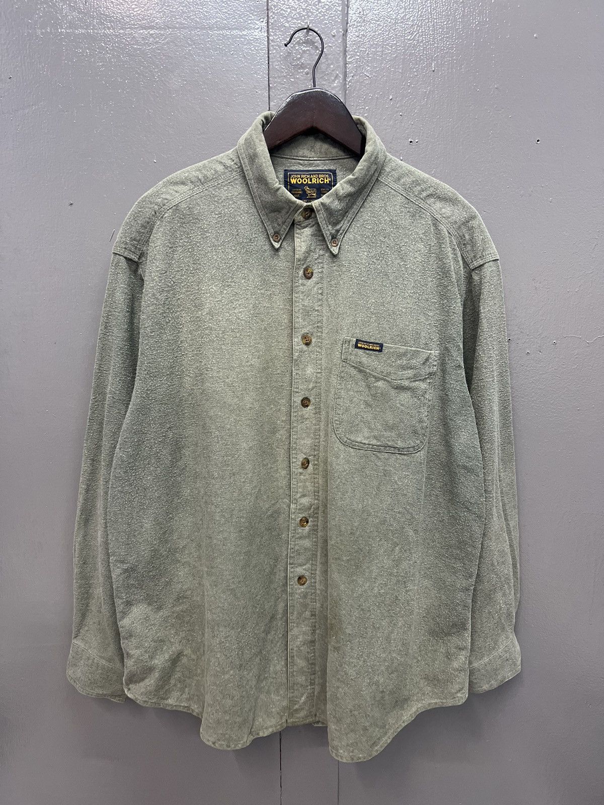 image of Vintage x Woolrich John Rich Bros Archive Woolrich John Rich And Bros Shirt Button Up (Size XL)