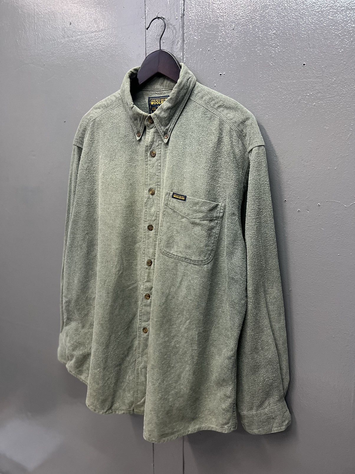 Vintage ARCHIVE WOOLRICH JOHN RICH AND BROS SHIRT BUTTON UP Size US XL / EU 56 / 4 - 3 Thumbnail
