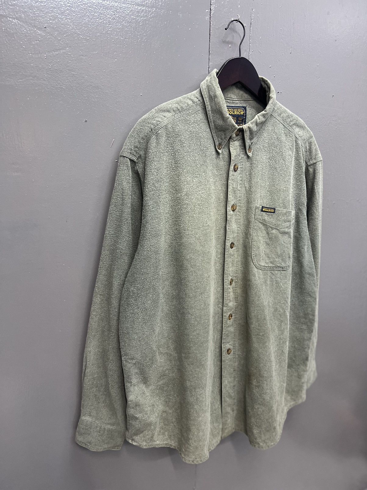 Vintage ARCHIVE WOOLRICH JOHN RICH AND BROS SHIRT BUTTON UP Size US XL / EU 56 / 4 - 2 Thumbnail