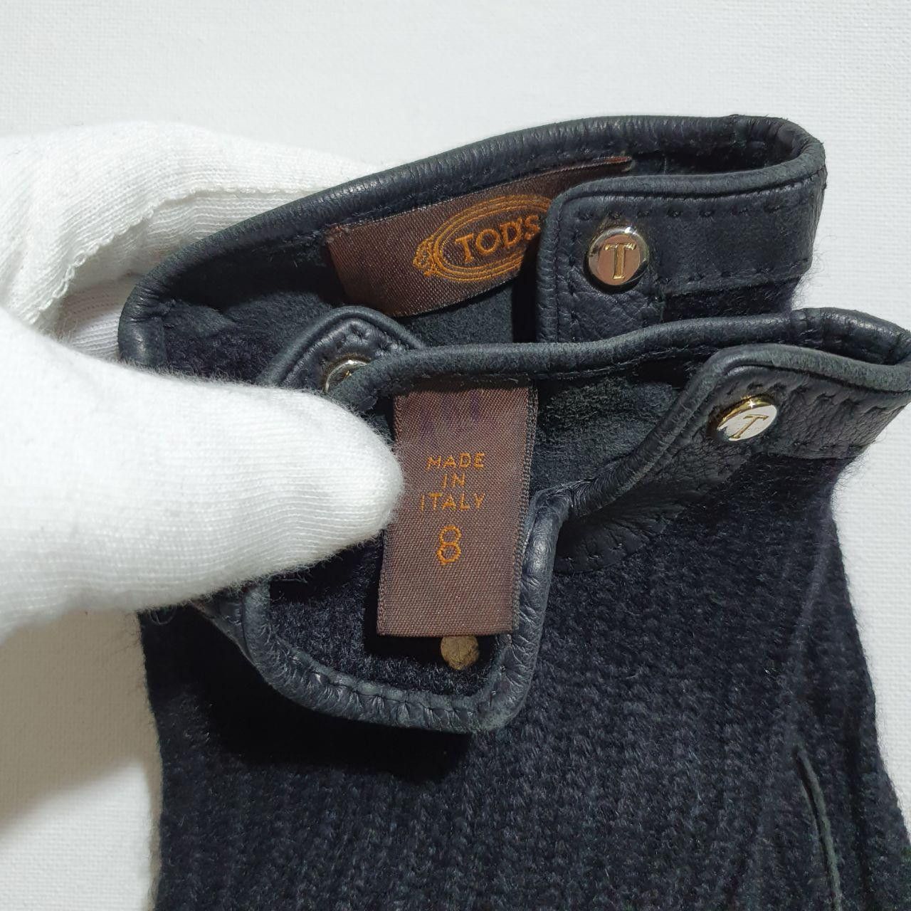 Tod's Rare TOD's Leather Cashmere Gloves made in Italy Size ONE SIZE - 7 Thumbnail