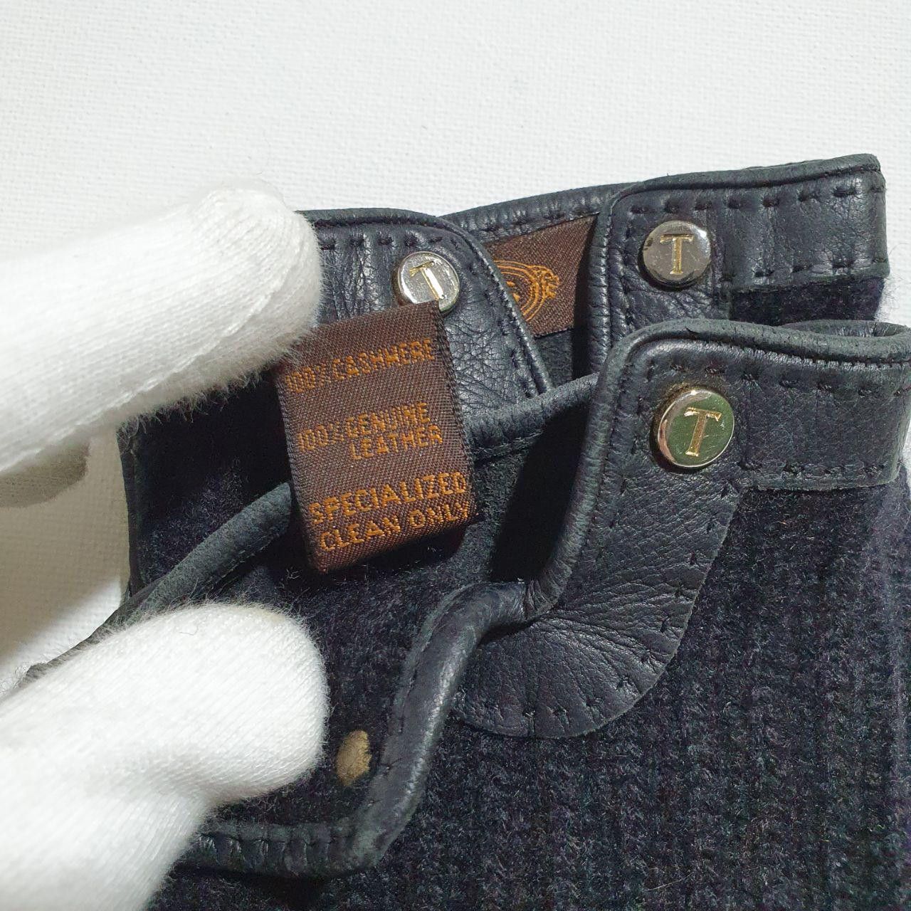 Tod's Rare TOD's Leather Cashmere Gloves made in Italy Size ONE SIZE - 9 Thumbnail