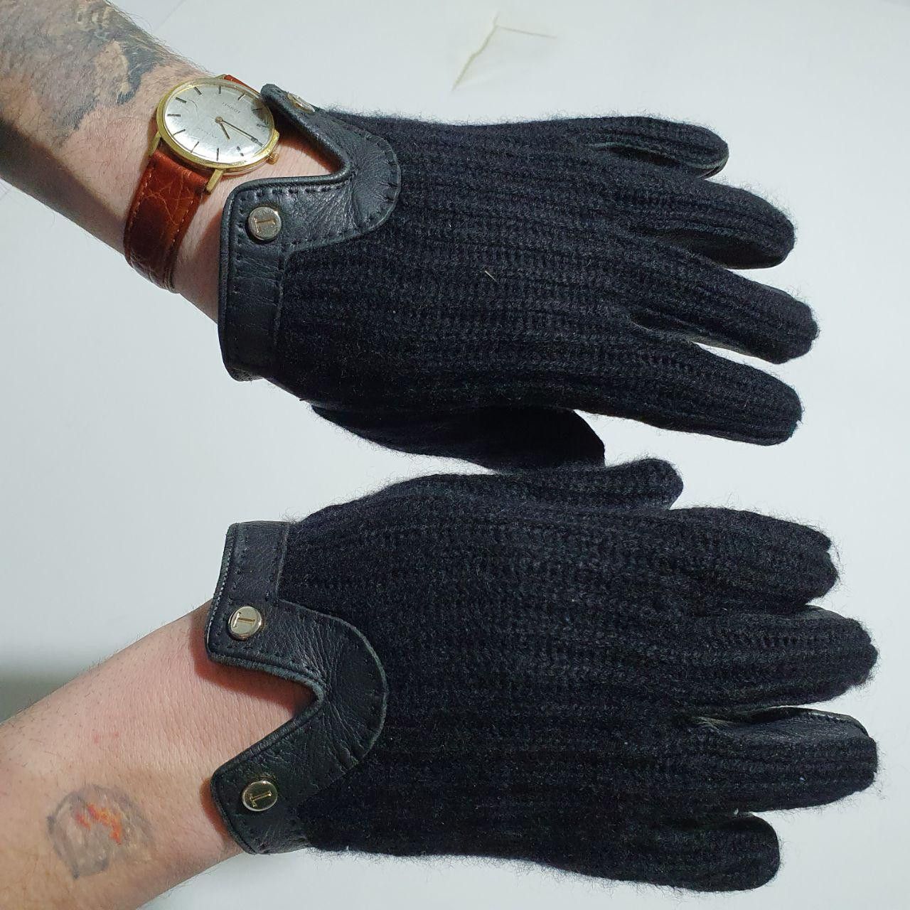 Tod's Rare TOD's Leather Cashmere Gloves made in Italy Size ONE SIZE - 3 Thumbnail
