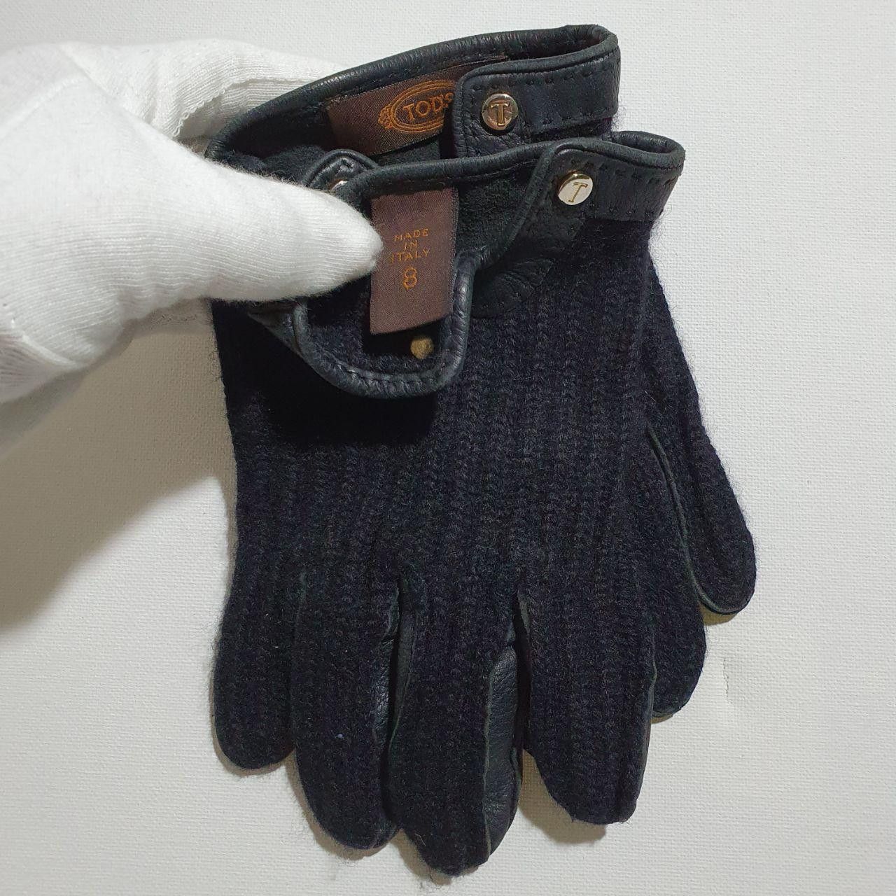 Tod's Rare TOD's Leather Cashmere Gloves made in Italy Size ONE SIZE - 8 Thumbnail