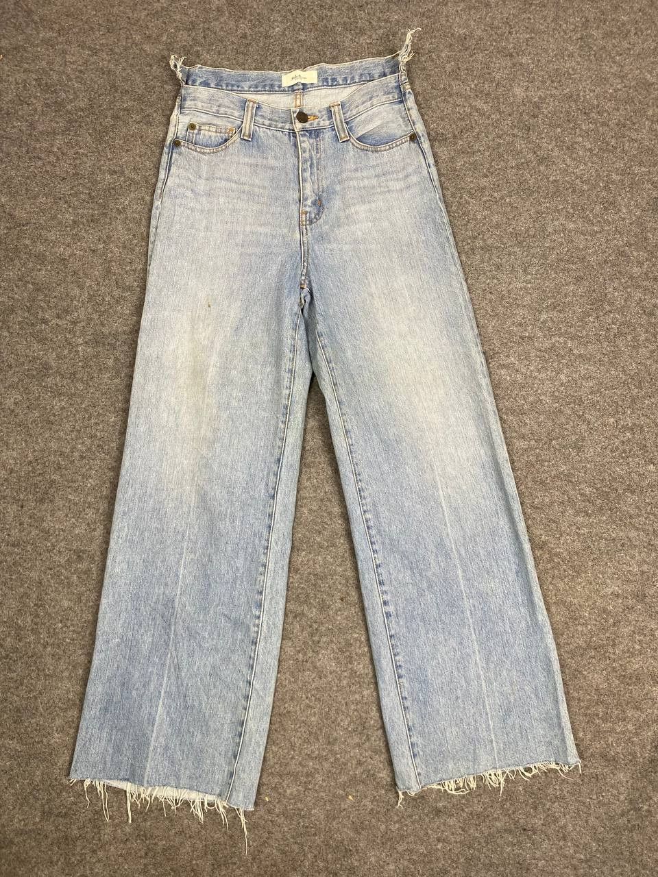 image of Avant Garde x Distressed Denim Nila Owen s Bootcut Flare Denim in Light Blue (Size 28)