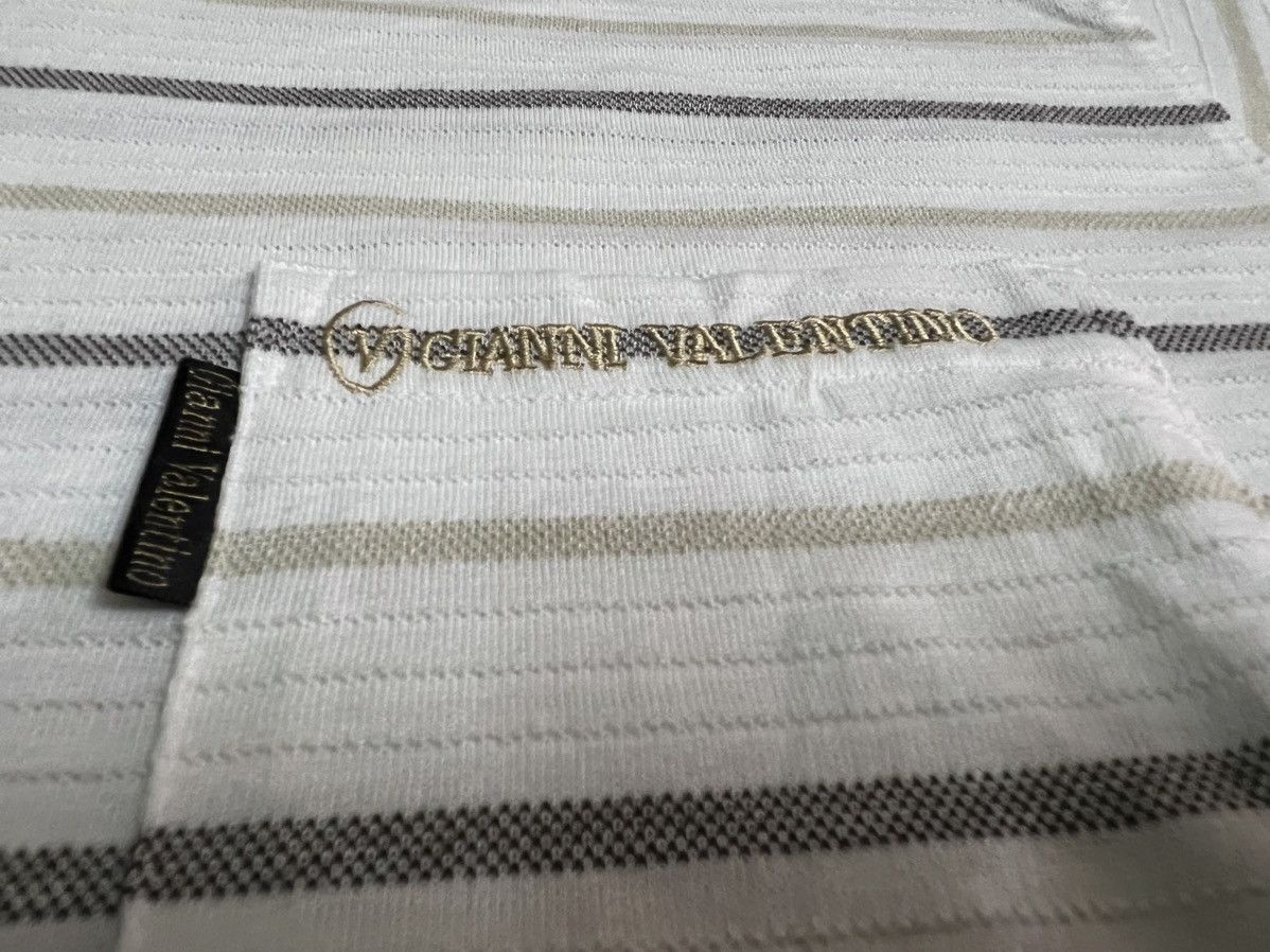 Gianni Valentino × Valentino × Vintage VINTAGE GIANNI VALENTINO STRIPED POCKET TEE Size US L / EU 52-54 / 3 - 10 Thumbnail