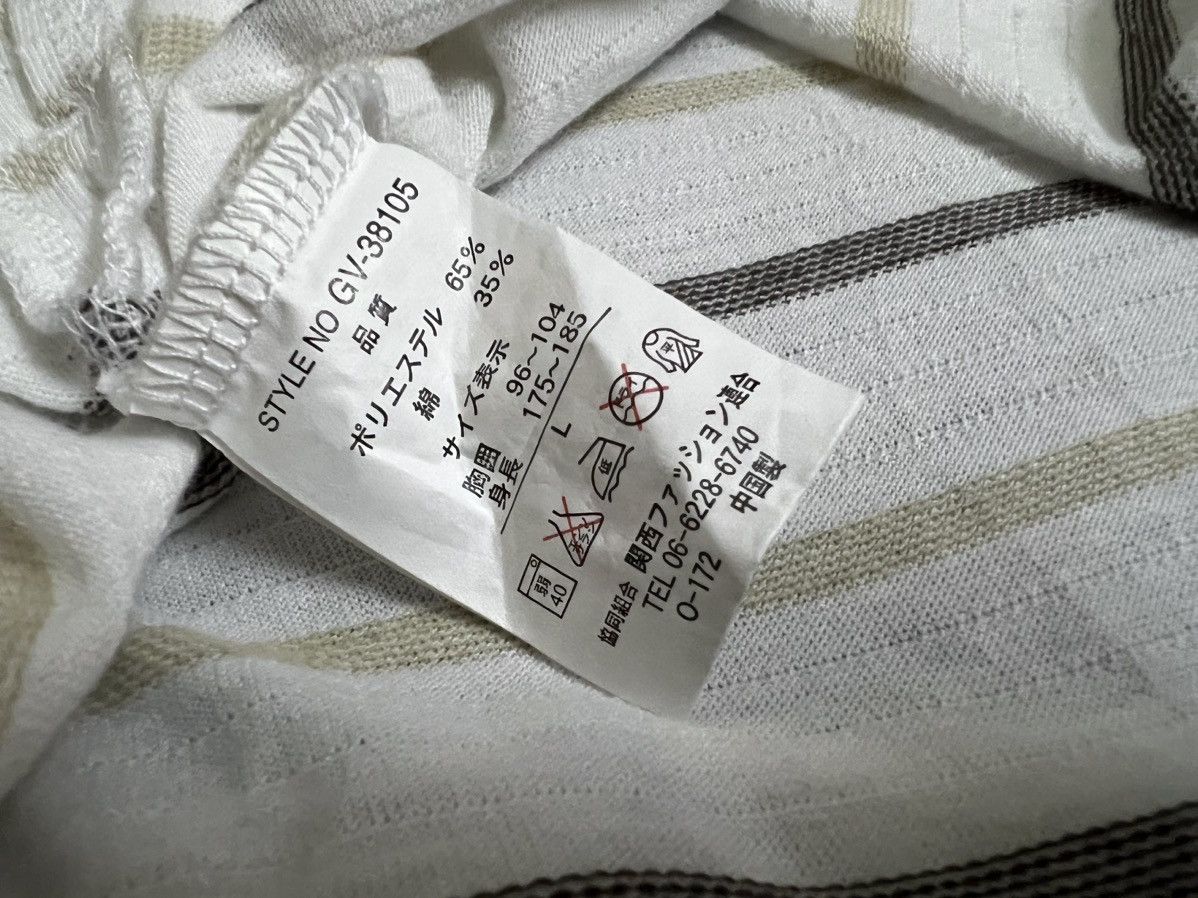Gianni Valentino × Valentino × Vintage VINTAGE GIANNI VALENTINO STRIPED POCKET TEE Size US L / EU 52-54 / 3 - 11 Thumbnail