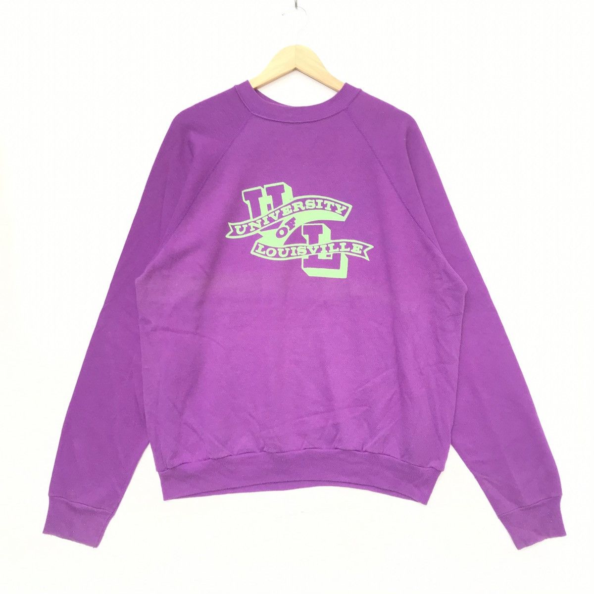 Tultex × Vintage Vintage UNIVERSITY Of LOUISVILLE Sweatshirt Size US XL / EU 56 / 4 - 1 Thumbnail