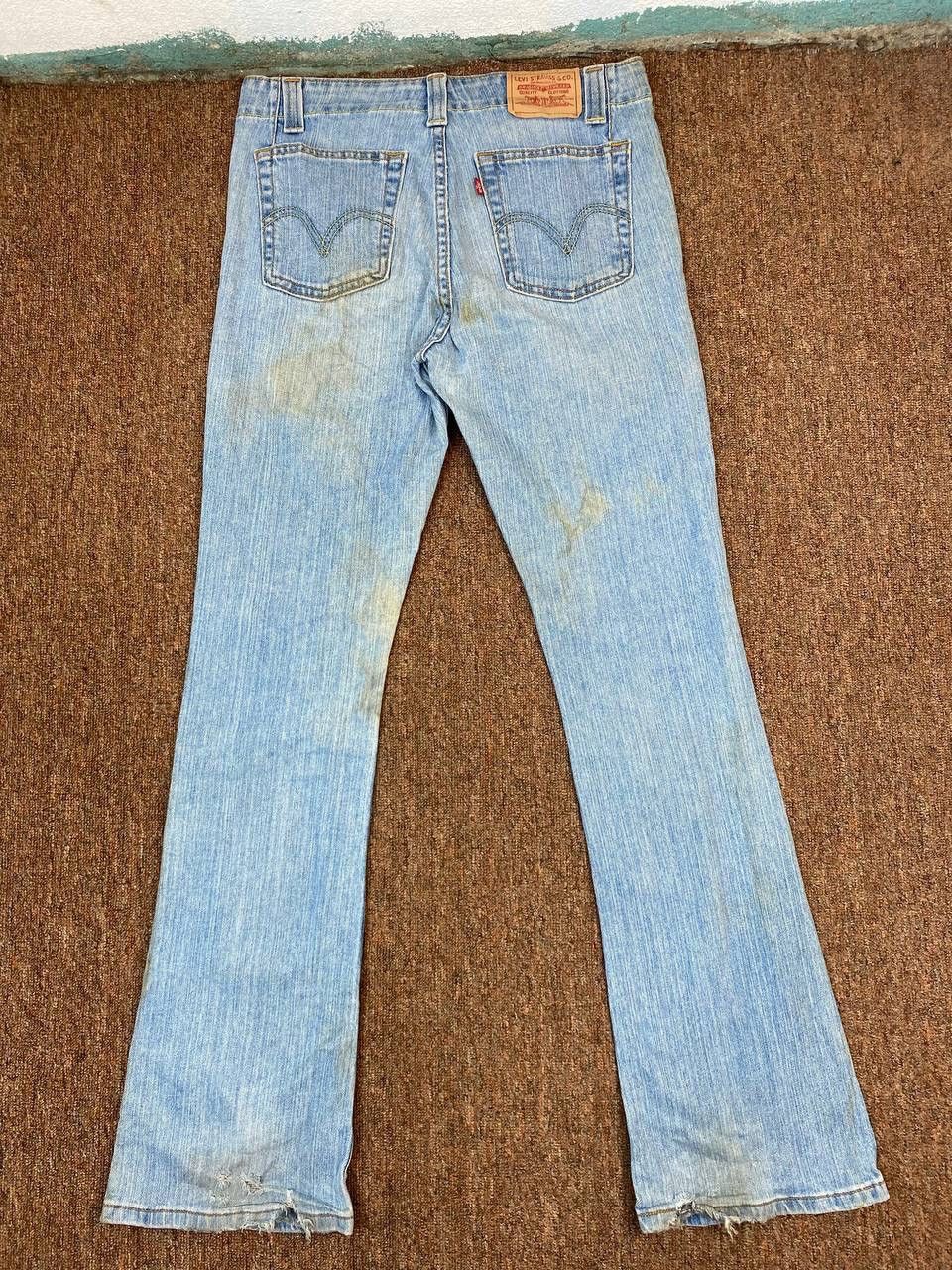 image of Distressed Denim x Levis Vintage Levis 525 Flared Bootcut Denim, Women's (Size 32)