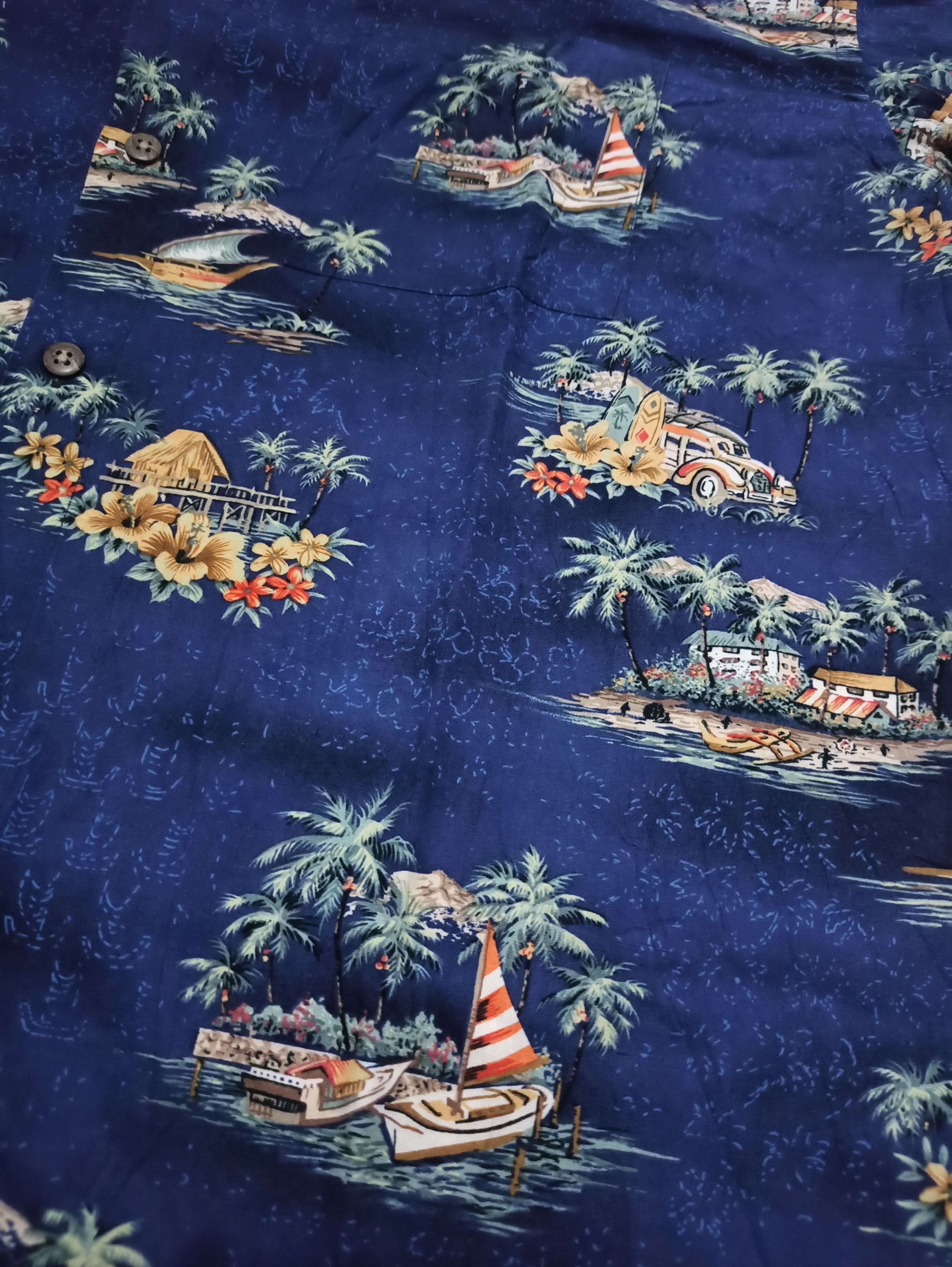 Pierre Cardin Vintage Pierre Cardin Scenic Border Hawaiian Shirt Medium Size US M / EU 48-50 / 2 - 4 Thumbnail