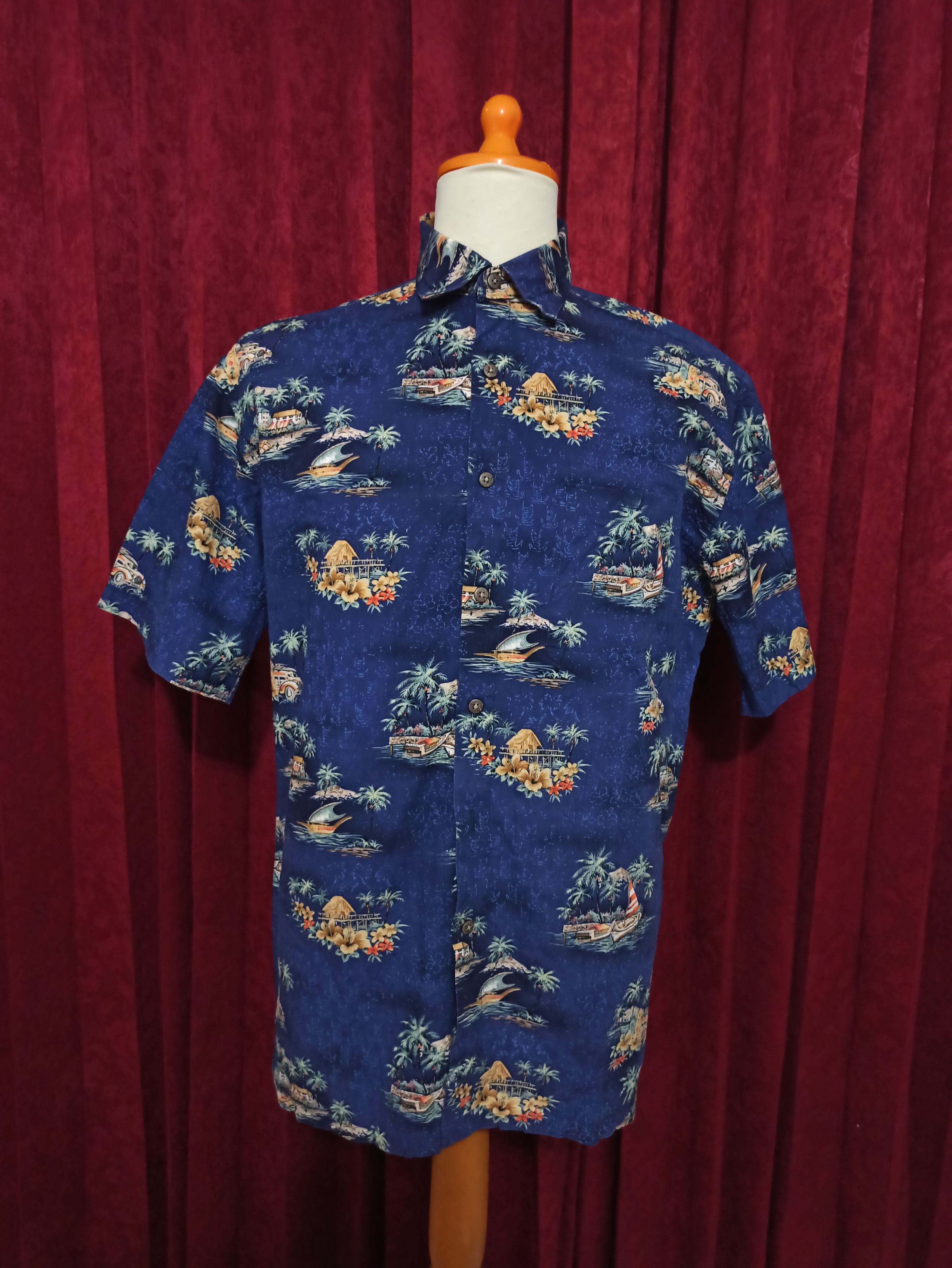 Pierre Cardin Vintage Pierre Cardin Scenic Border Hawaiian Shirt Medium Size US M / EU 48-50 / 2 - 3 Thumbnail