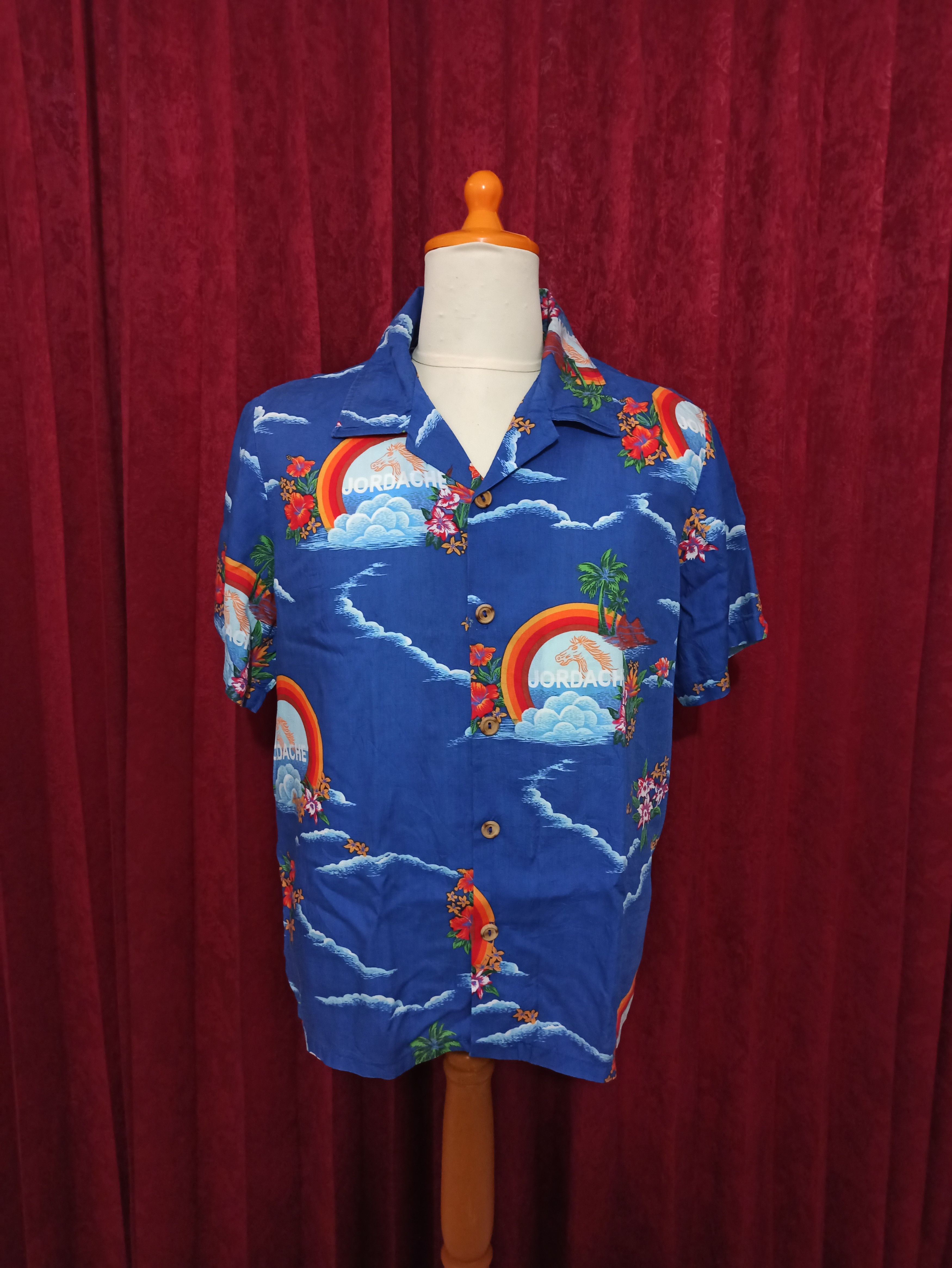 Jordache Vintage Jordache Hawaiian Aloha Shirt Size US M / EU 48-50 / 2 - 4 Thumbnail