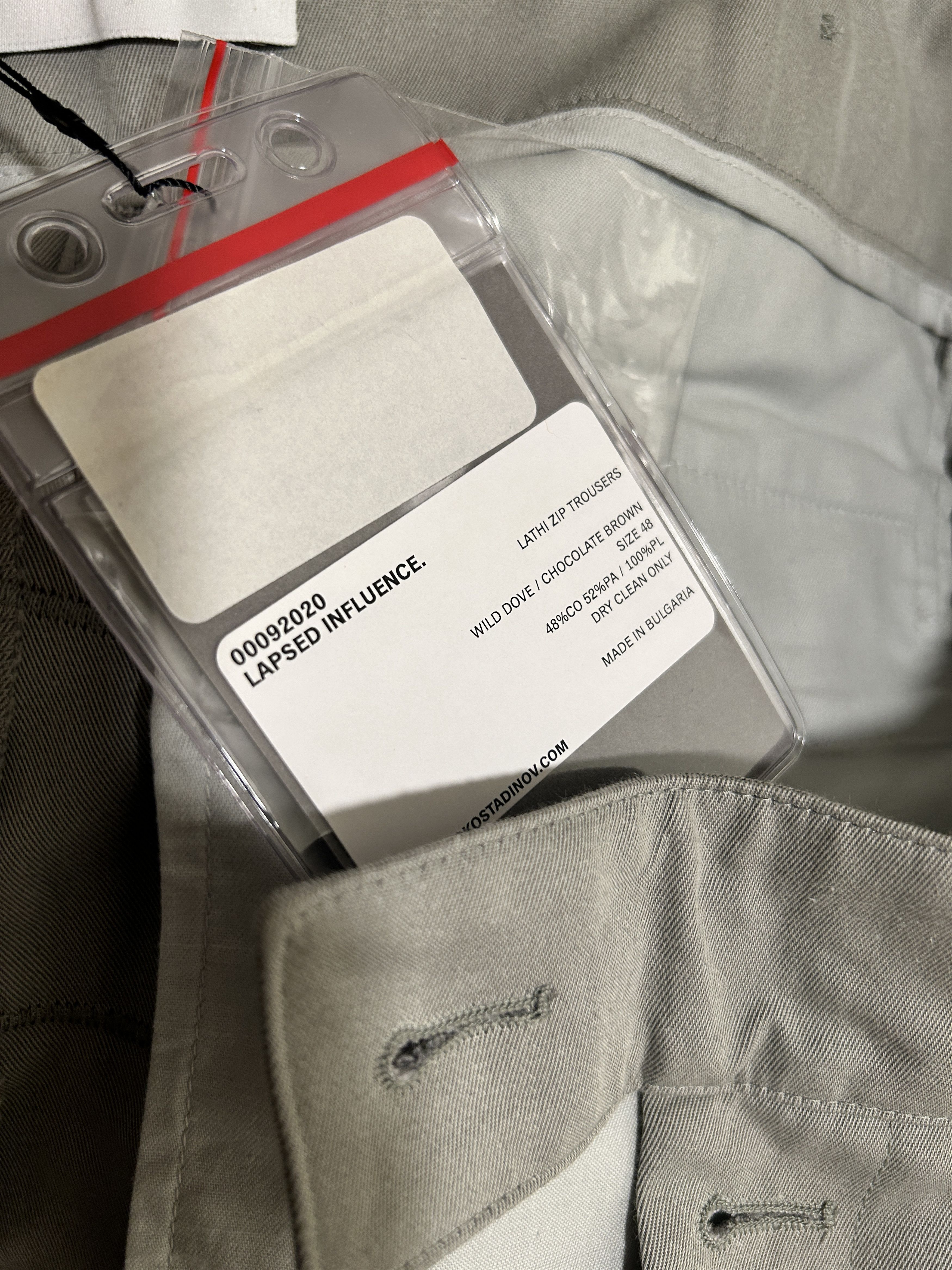 Kiko Kostadinov kiko lahti pants trouser beige 2020 size IT 48 Size US 32 / EU 48 - 3 Thumbnail