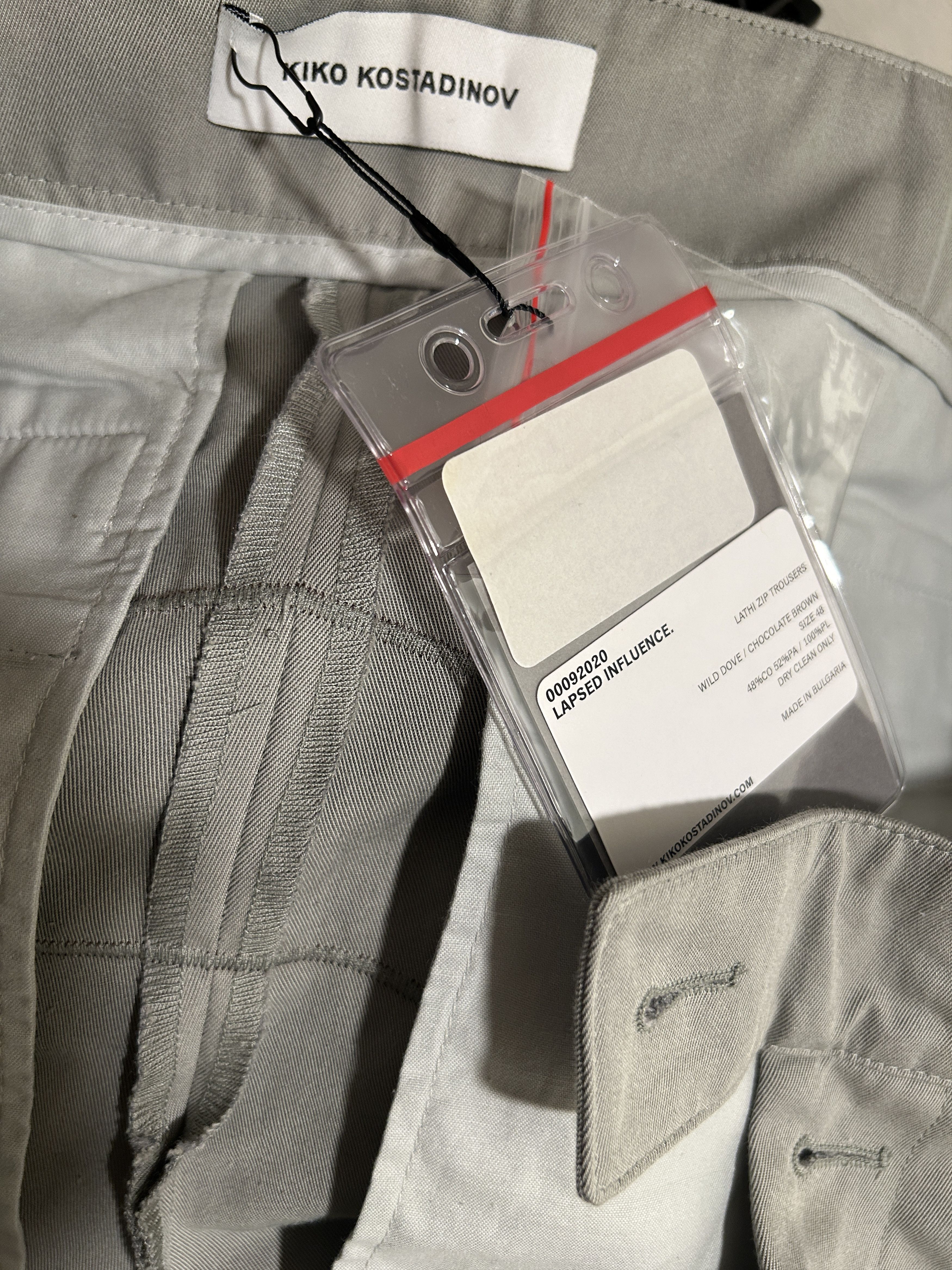 Kiko Kostadinov kiko lahti pants trouser beige 2020 size IT 48 Size US 32 / EU 48 - 2 Thumbnail