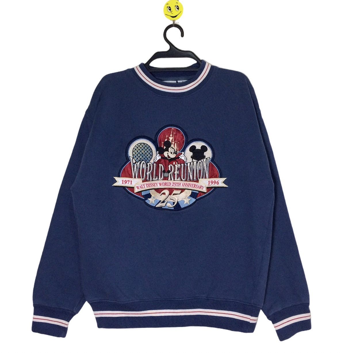 Cartoon Network × Mickey Mouse × Vintage Vtg mickeymouse World Reunion 25 Anniversary Crewneck Jumpe Size US S / EU 44-46 / 1 - 1 Thumbnail
