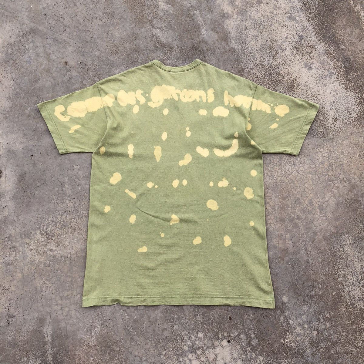 COMME DES GARCONS Homme Custom Bleach Spellout T-Shirt