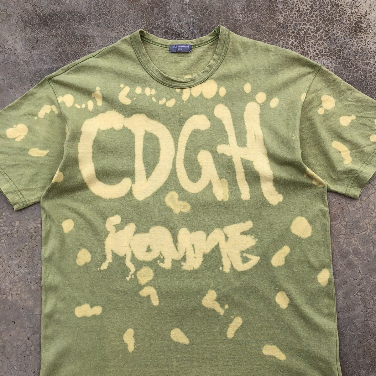 COMME DES GARCONS Homme Custom Bleach Spellout T-Shirt