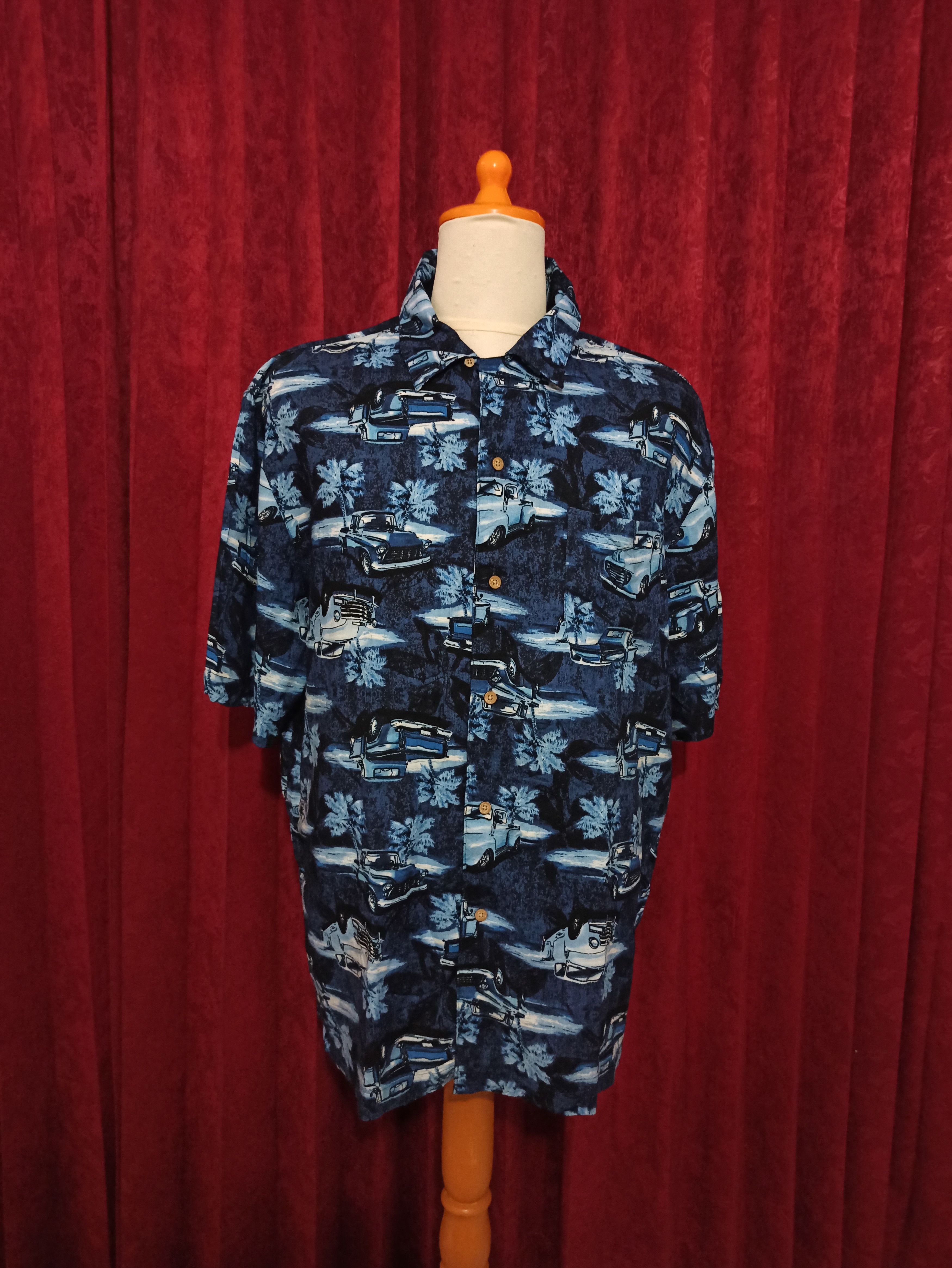 Puritan Puritan Chevy Print Rayon Hawaiian Aloha Shirt Large Size US L / EU 52-54 / 3 - 4 Thumbnail