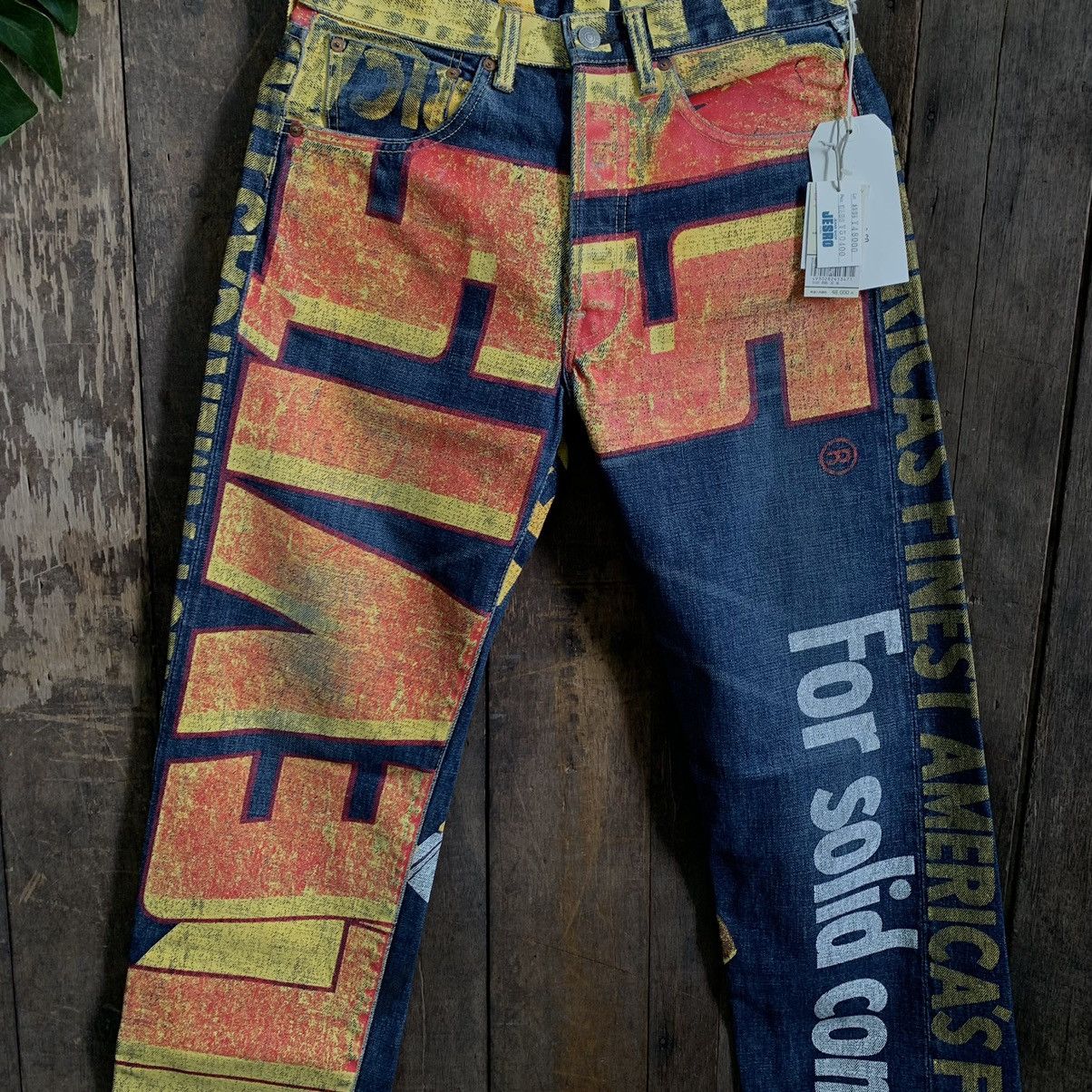 Levi's × Levi's Vintage Clothing × Vintage Vintage Levis 501 Ad Banner Japan Selvedge Denim Jeans Size US 31 - 3 Thumbnail