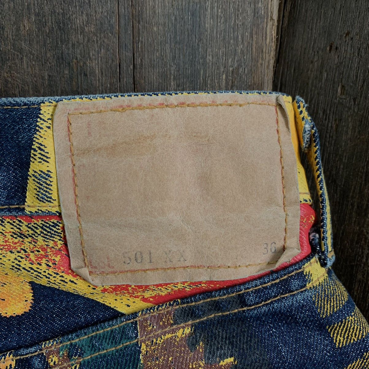 Levi's × Levi's Vintage Clothing × Vintage Vintage Levis 501 Ad Banner Japan Selvedge Denim Jeans Size US 31 - 13 Thumbnail