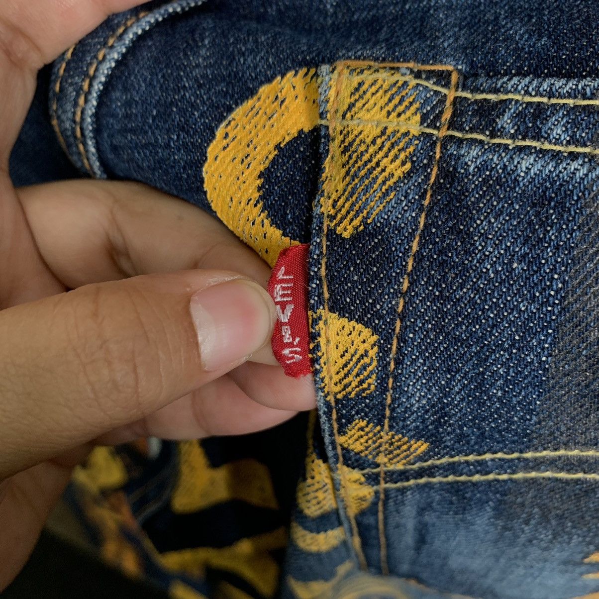 Levi's × Levi's Vintage Clothing × Vintage Vintage Levis 501 Ad Banner Japan Selvedge Denim Jeans Size US 31 - 14 Thumbnail