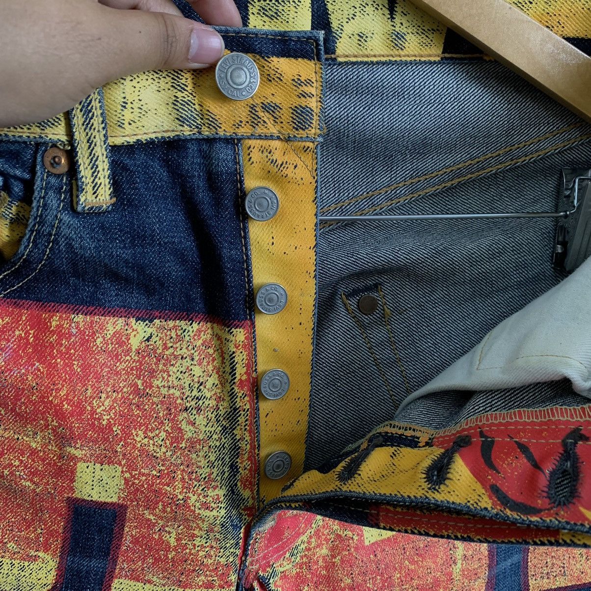 Levi's × Levi's Vintage Clothing × Vintage Vintage Levis 501 Ad Banner Japan Selvedge Denim Jeans Size US 31 - 6 Thumbnail