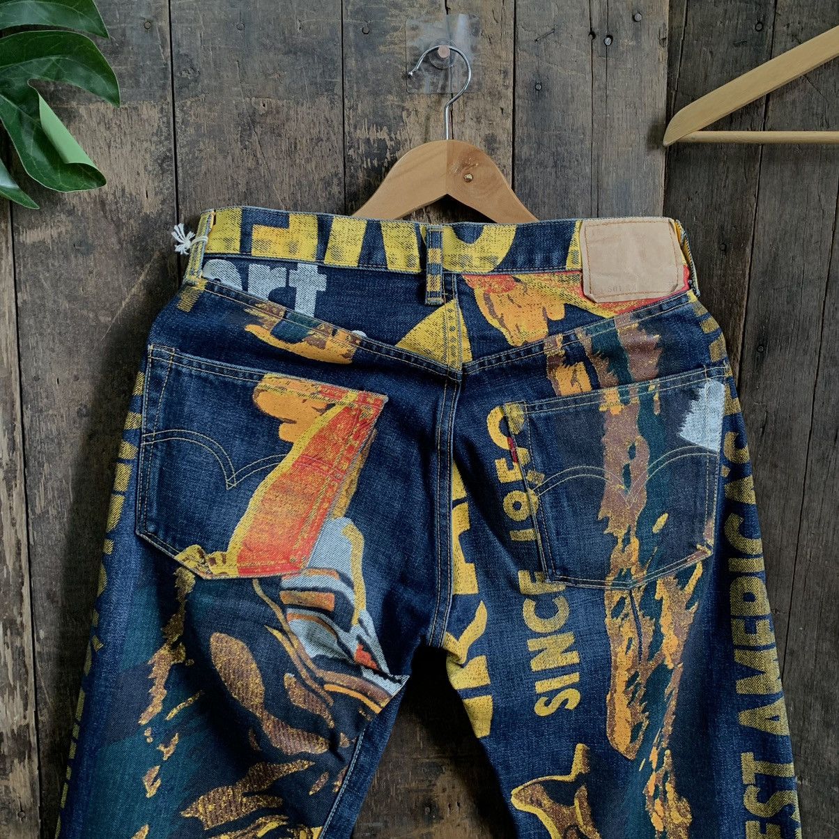 Levi's × Levi's Vintage Clothing × Vintage Vintage Levis 501 Ad Banner Japan Selvedge Denim Jeans Size US 31 - 11 Thumbnail