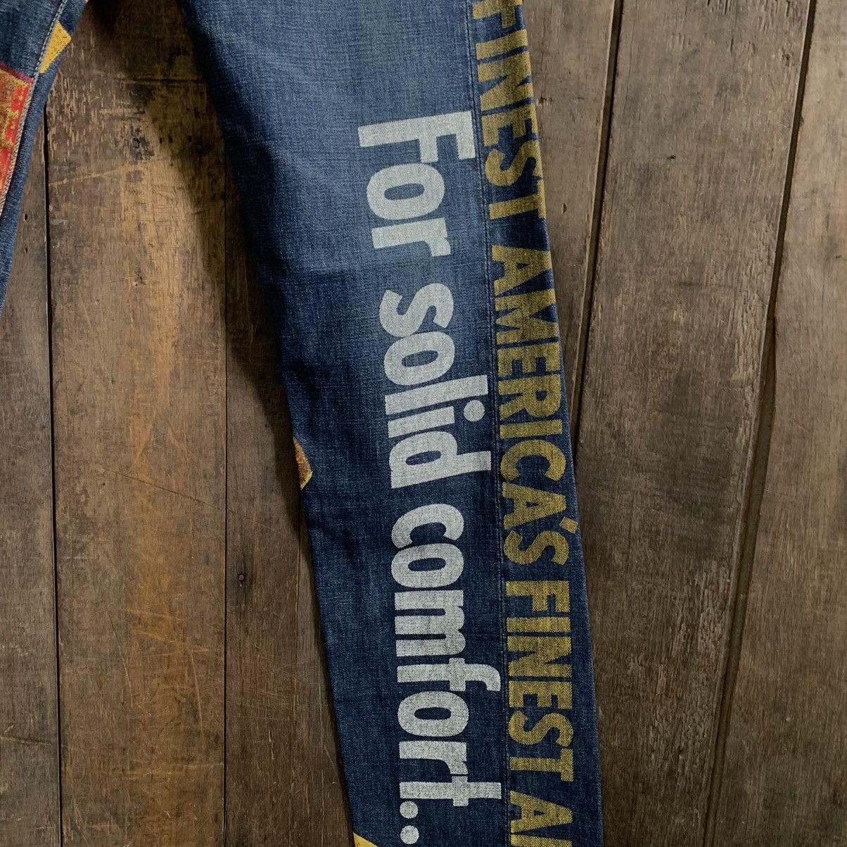 Levi's × Levi's Vintage Clothing × Vintage Vintage Levis 501 Ad Banner Japan Selvedge Denim Jeans Size US 31 - 4 Thumbnail