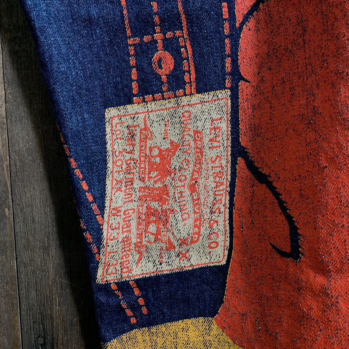 Comme des Garcons × Junya Watanabe × Levi's Junya Watanabe X Levi’s AD2018 Painted Banner Selvedge Jeans Size US 34 / EU 50 - 4 Thumbnail