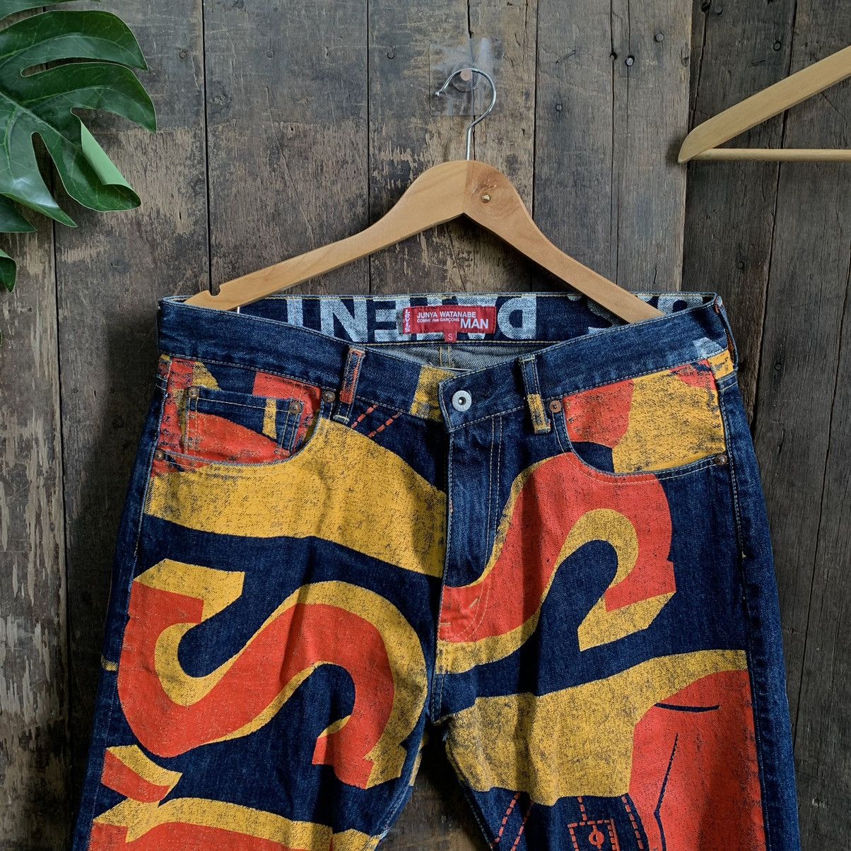 Comme des Garcons × Junya Watanabe × Levi's Junya Watanabe X Levi’s AD2018 Painted Banner Selvedge Jeans Size US 34 / EU 50 - 2 Thumbnail