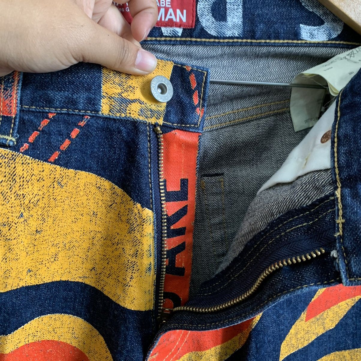 Comme des Garcons × Junya Watanabe × Levi's Junya Watanabe X Levi’s AD2018 Painted Banner Selvedge Jeans Size US 34 / EU 50 - 8 Thumbnail