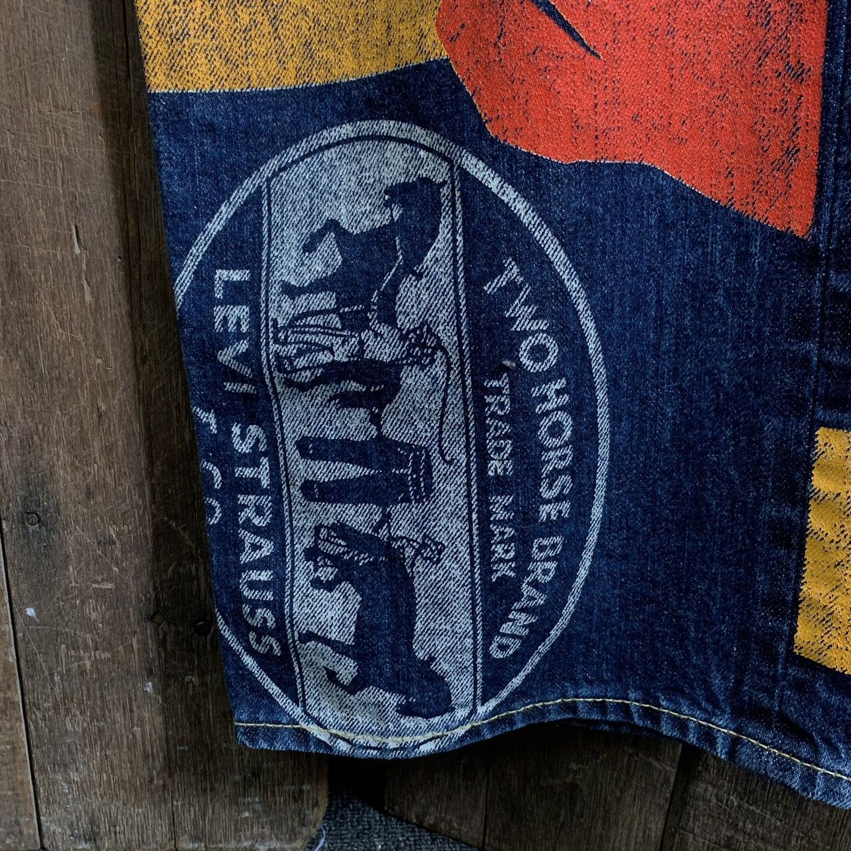 Comme des Garcons × Junya Watanabe × Levi's Junya Watanabe X Levi’s AD2018 Painted Banner Selvedge Jeans Size US 34 / EU 50 - 5 Thumbnail