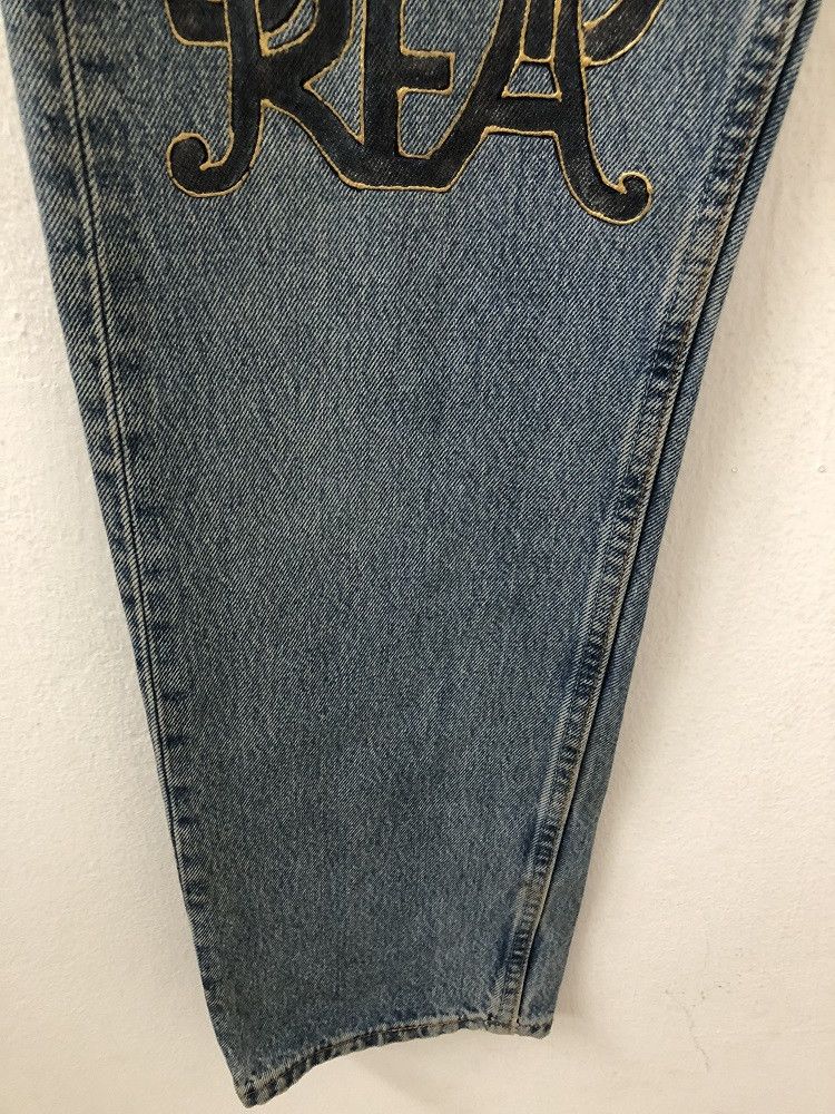 Bob Marley × Levi's Vtg Levi's 501 Usa Reconstruct Bob Marley Reggae Art Denim Size US 31 - 4 Thumbnail