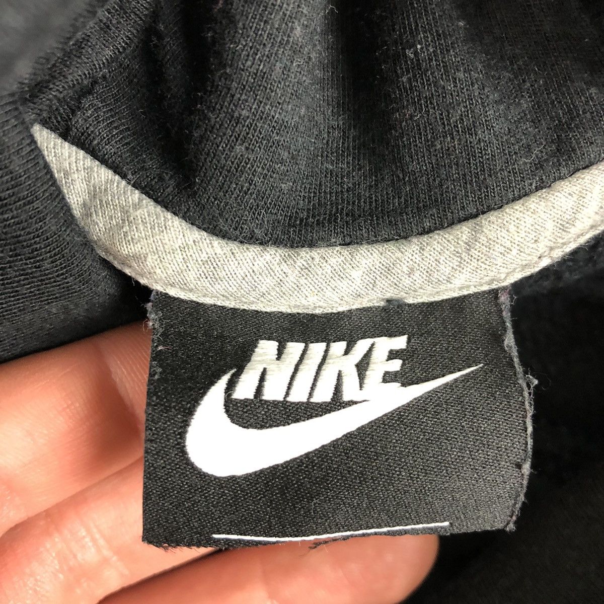 Nike × Vintage Nike vintage hoodie 90s retro center swoosh spellout 90s Size US S / EU 44-46 / 1 - 4 Thumbnail