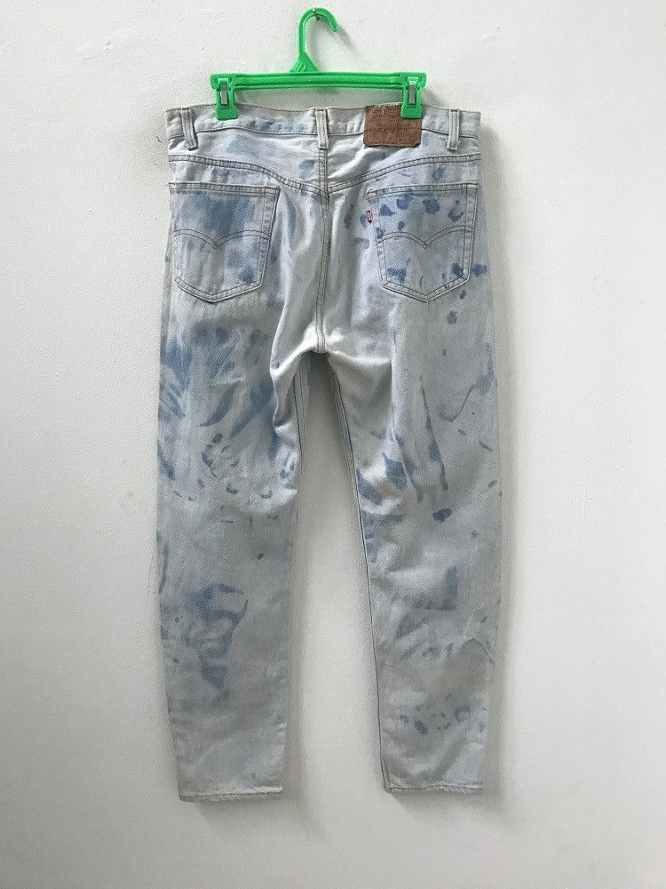 Levi's 90s Levi's 501 Jeans Made in Usa Bleached Denim Size US 35 - 7 Thumbnail